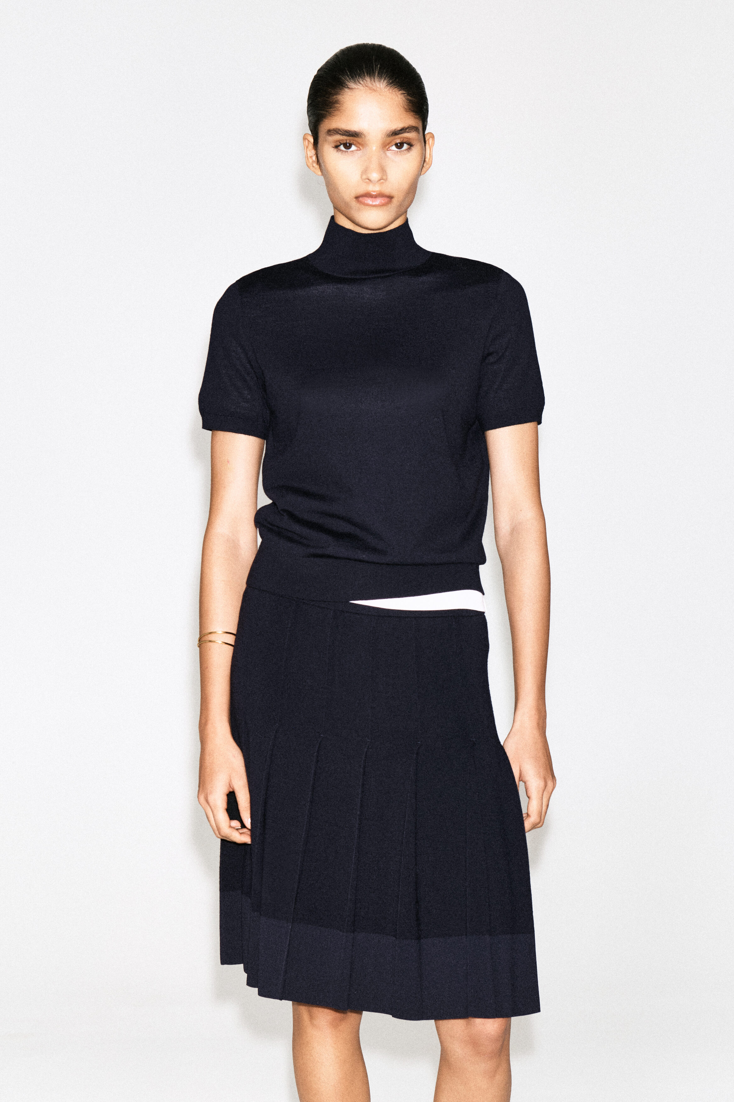 Merino Wool High-Neck Top
