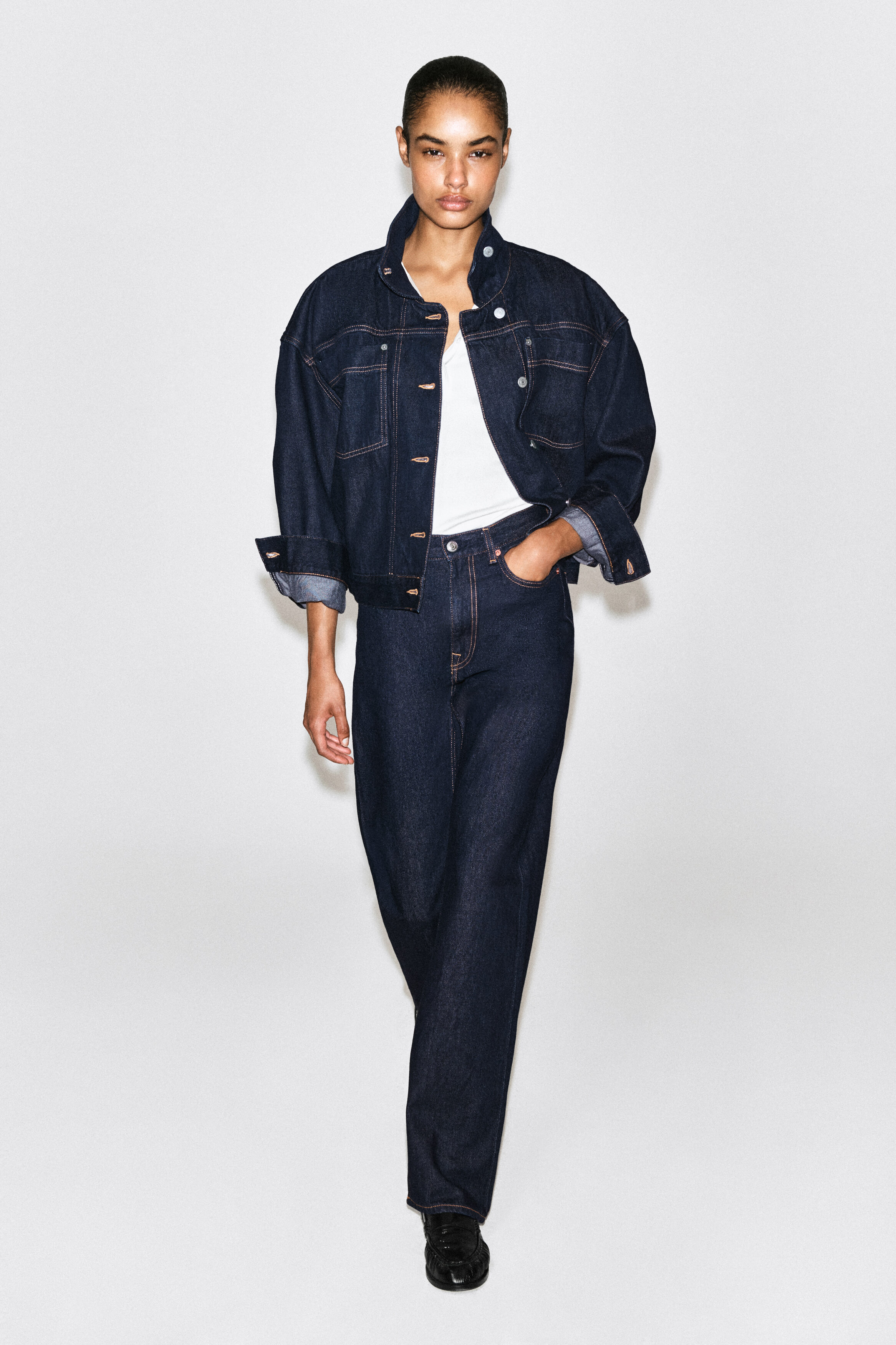 Chord Straight-Leg Jeans