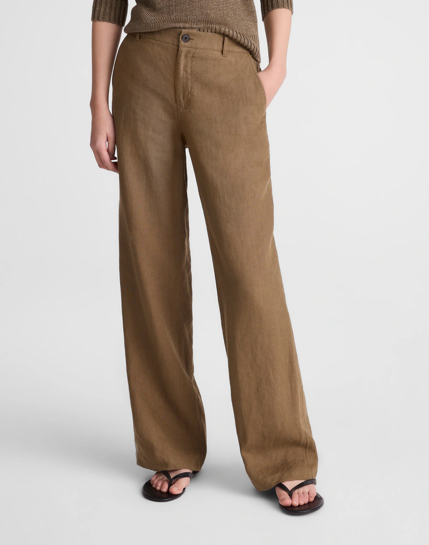 Madewell, The Zoe Relaxed Straight Pant in 100% Linen
