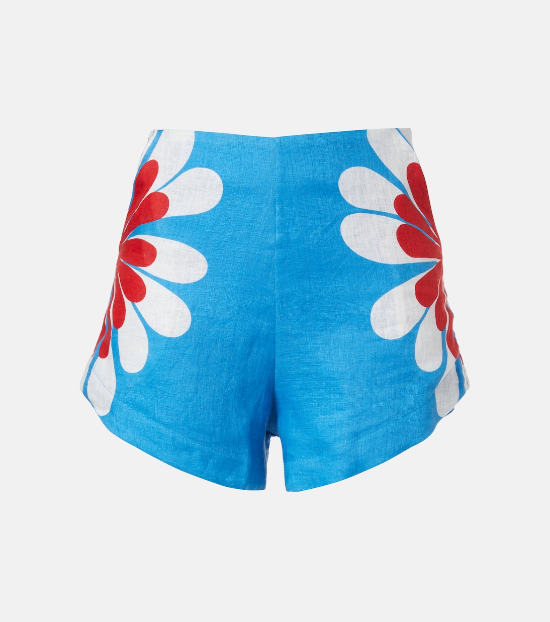 Bahamas Linen Shorts in Blue - Cala De La Cruz