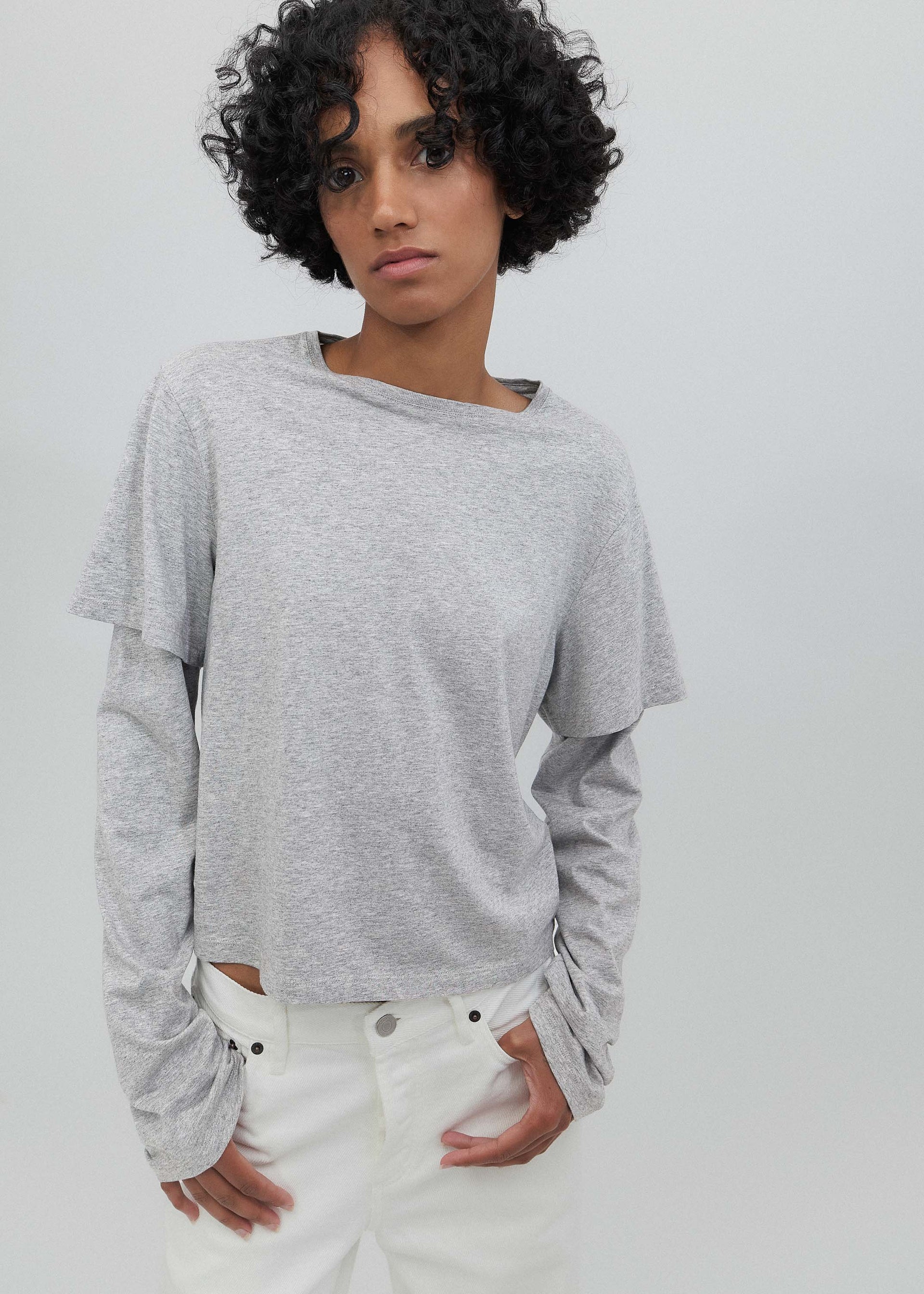 2tee in Heather - Heather / Xs
