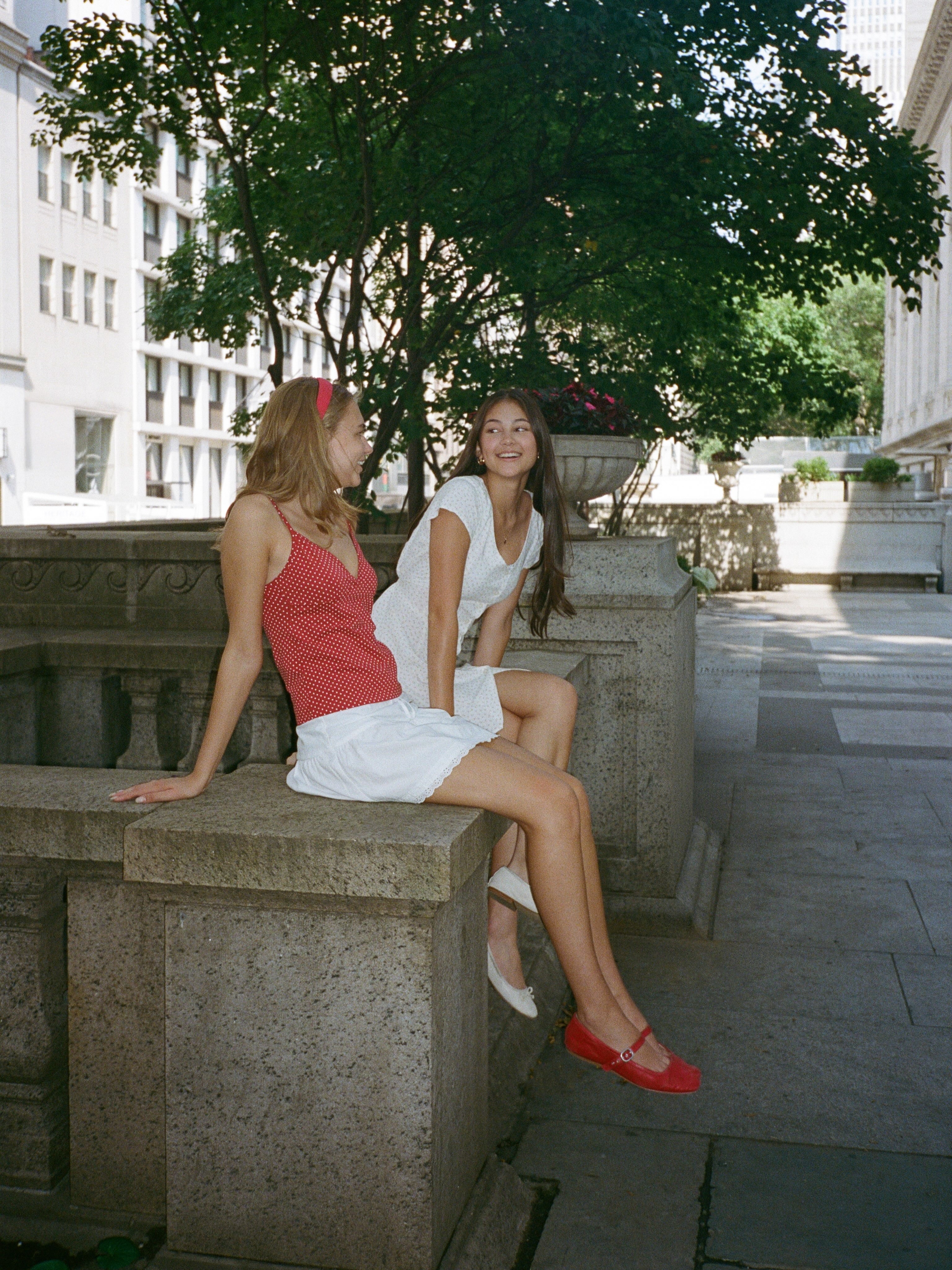 Models wearing Brandy Melville clothing.
