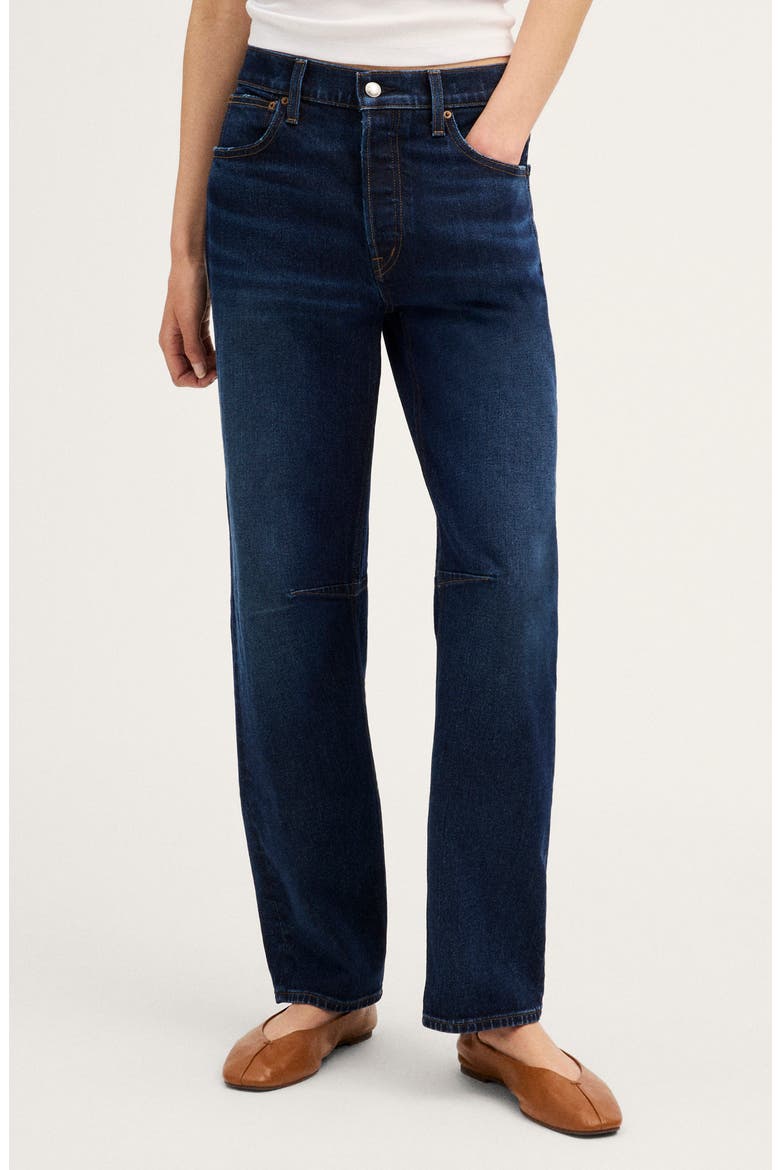 Darted Barrel Leg Jeans