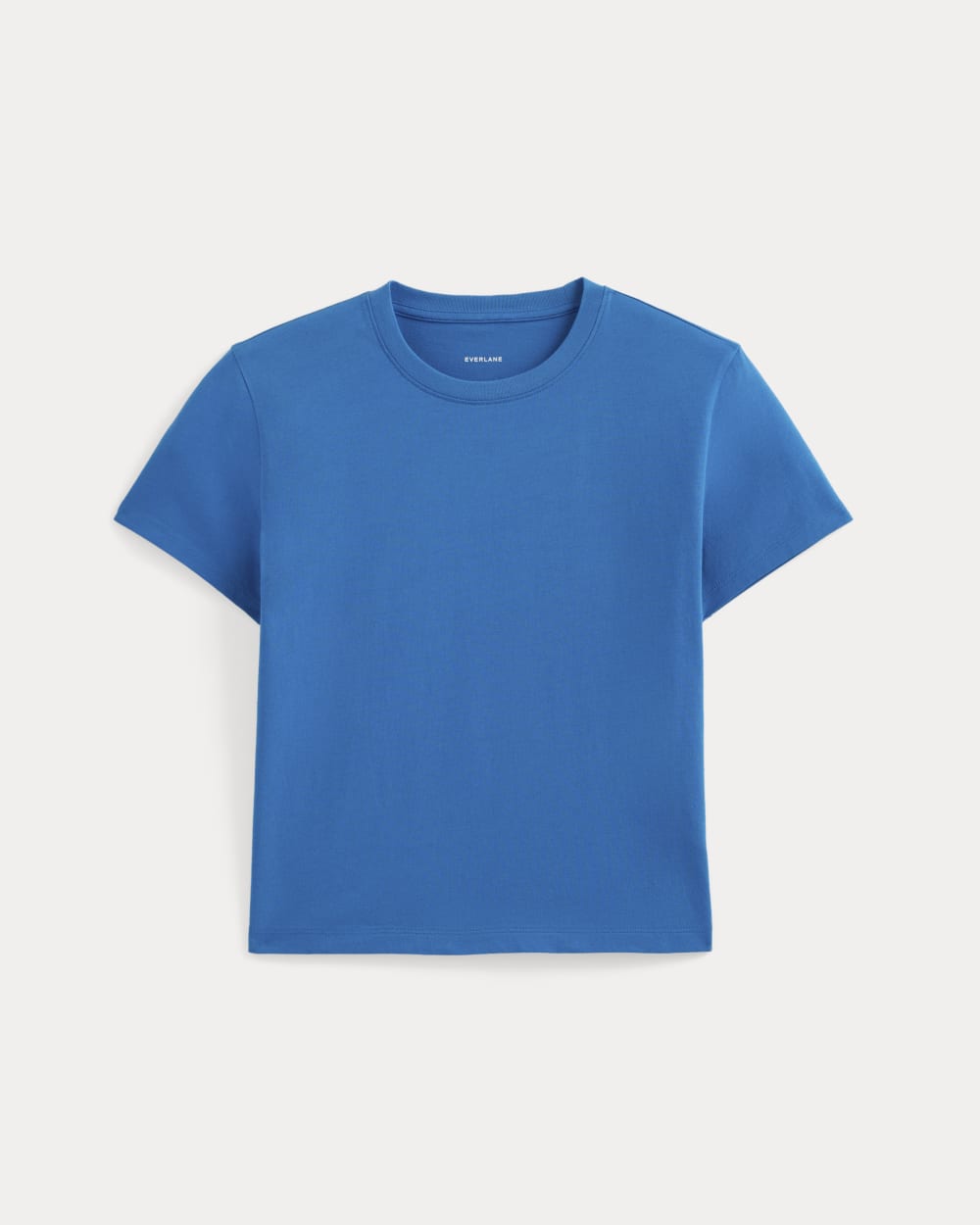 The Box-Cut Tee in Essential Cotton | Imperial Blue | No Pocket - Xxs