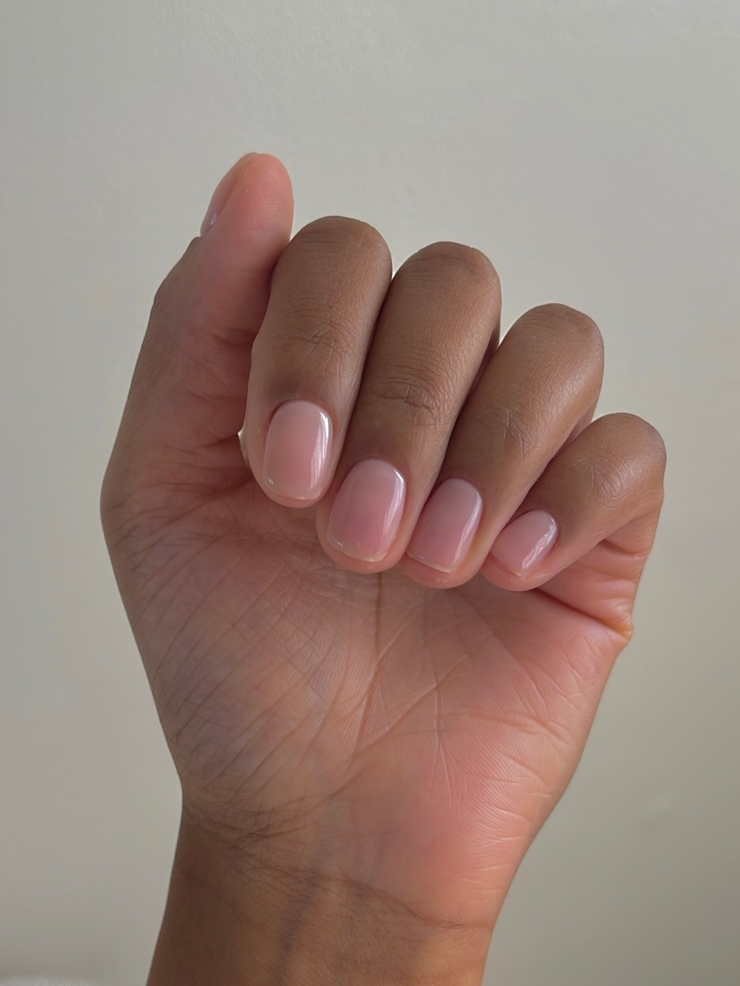 a sheer manicure by @paintedbyjools