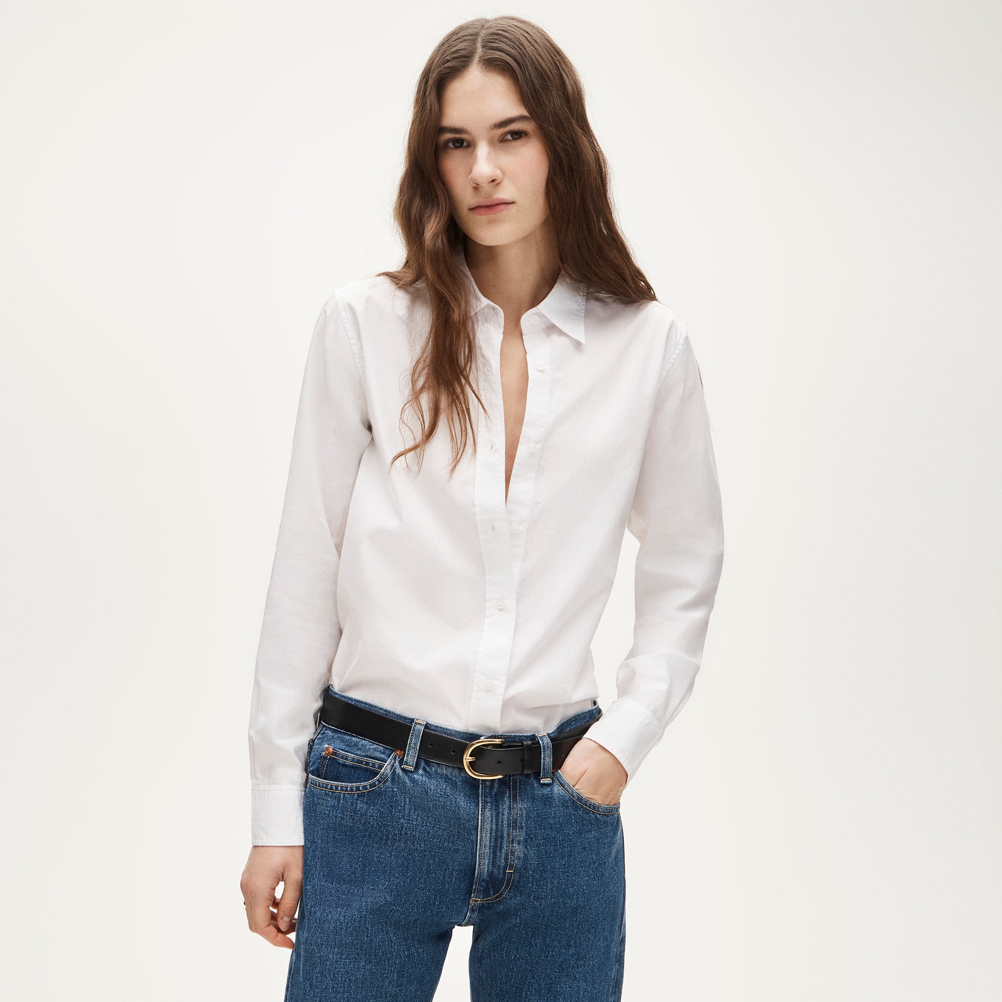 Jules Classic-Fit Button-Up Shirt in Cotton Poplin
