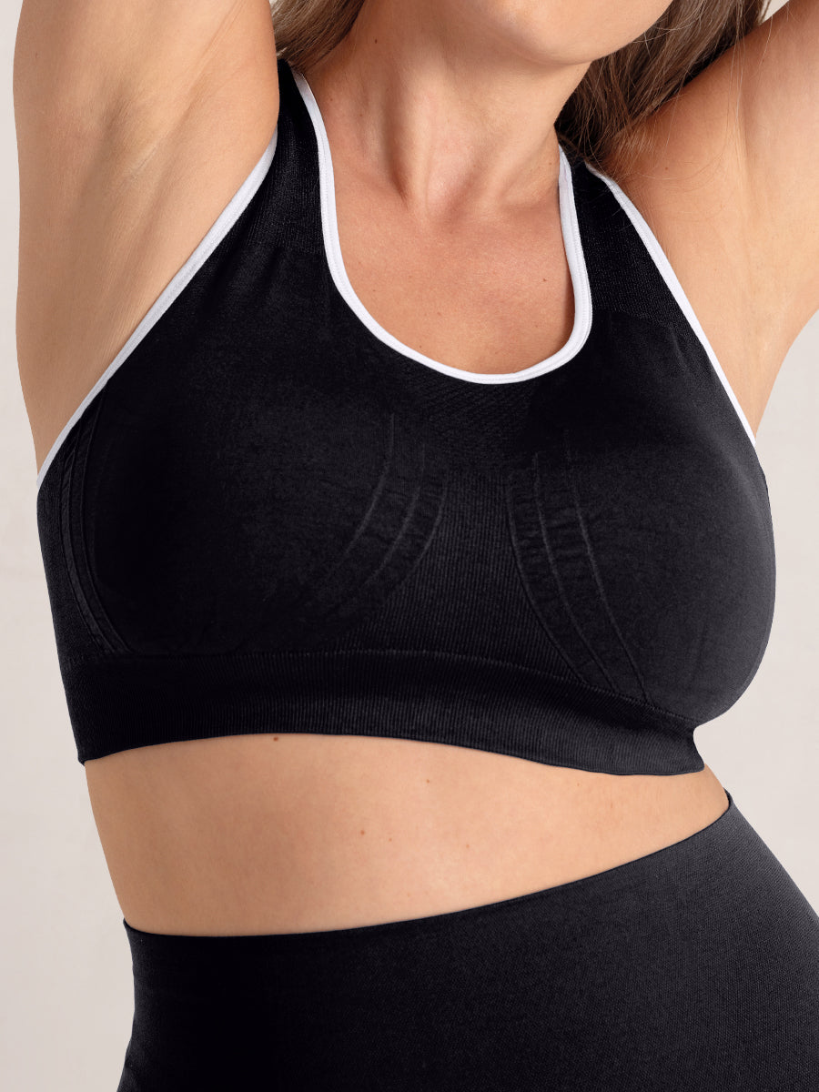 Truekind&reg; Seamless Racerback Sports Bra