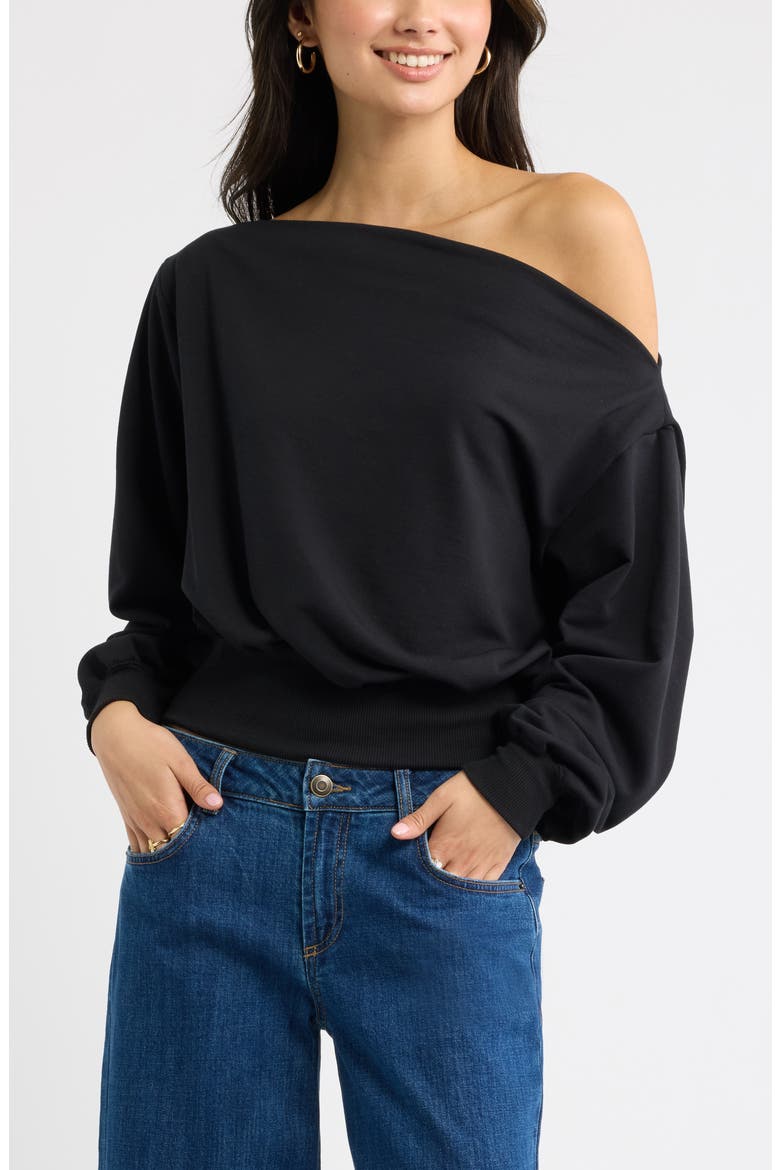 Off the Shoulder Sweatshirt