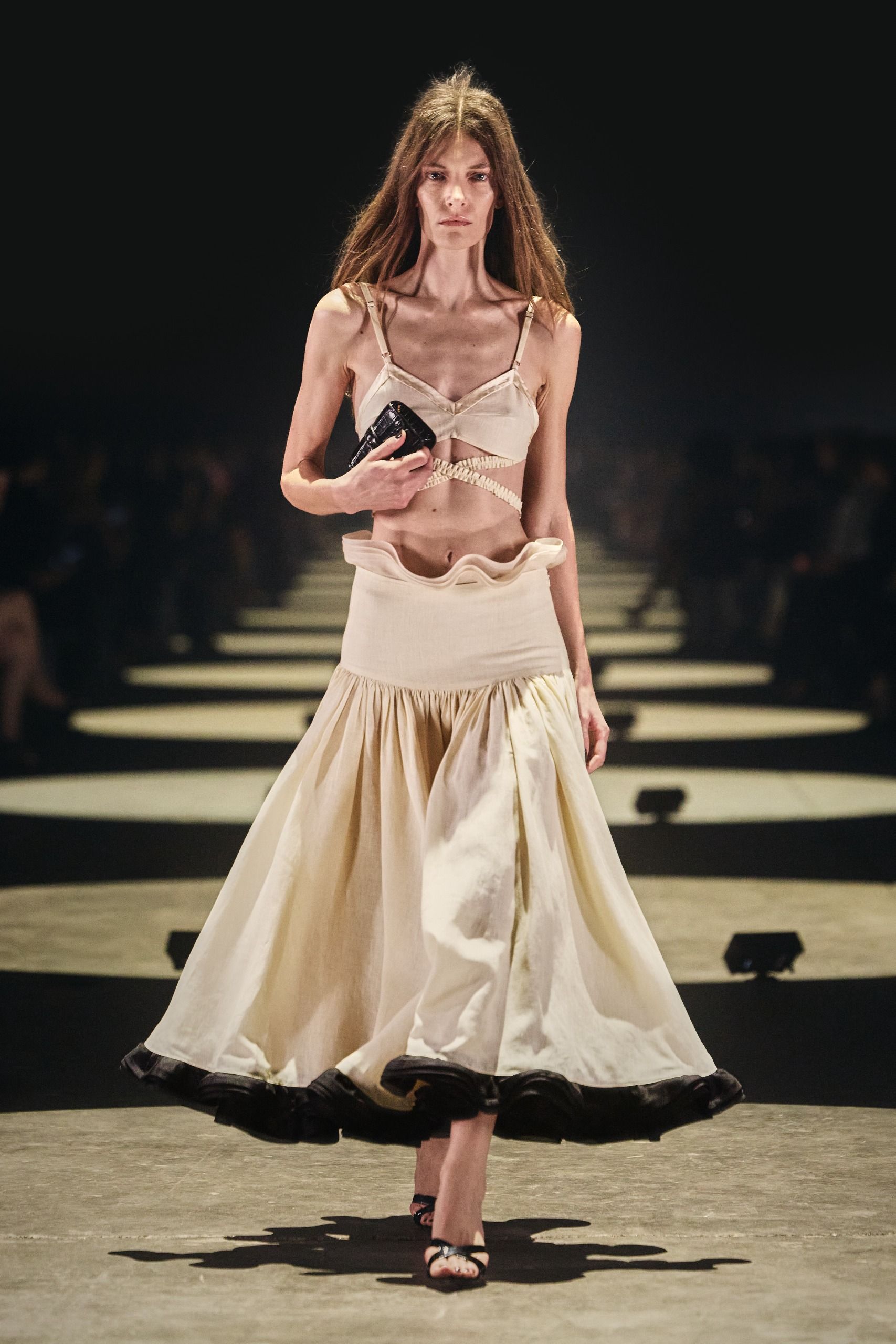 Khaite S/S 27 runway, trapeze skirt trend