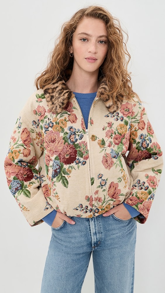 Betsy Floral Jacket - Cream