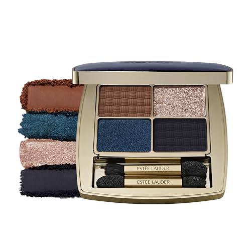 Est&eacute;e Lauder the Essential Eyeshadow Quad Long-Lasting Palette | Shape, Sculpt, Magnify, Poolside, 0.14 Ounce