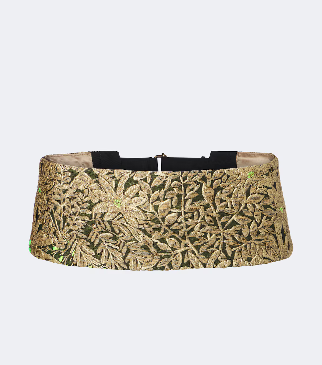 A Dries Van Noten embroidered belt.
