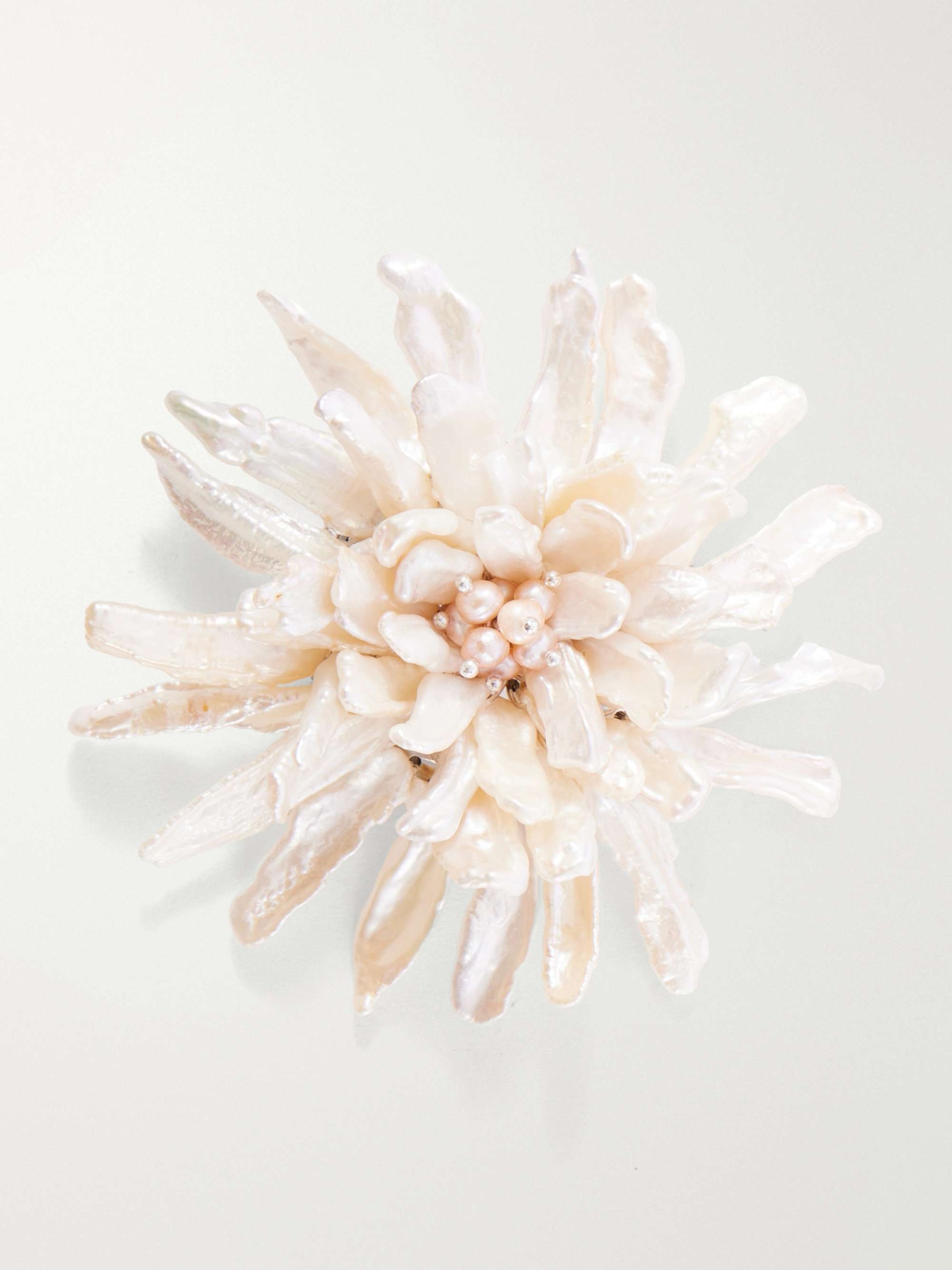 Blythe Pearl and Crystal Brooch