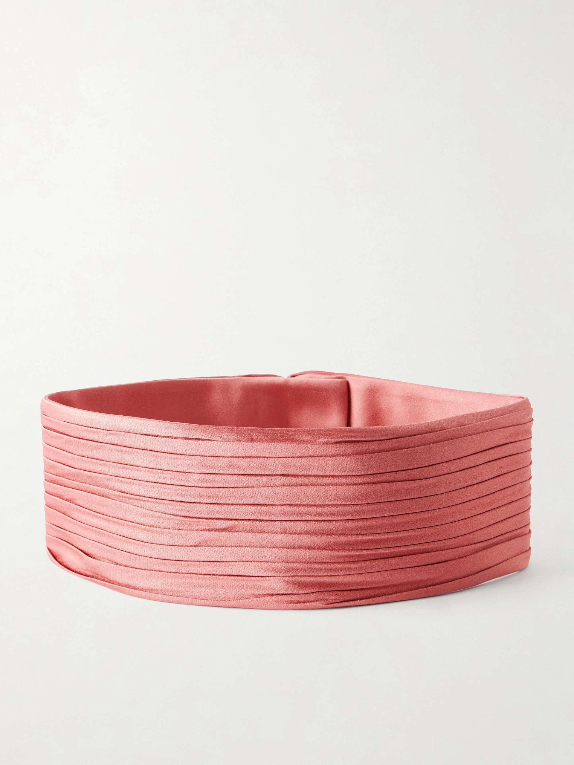 Pliss&eacute; Satin Belt