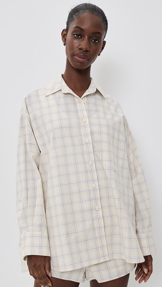 Angelo Shirt - Flor Check/antique White