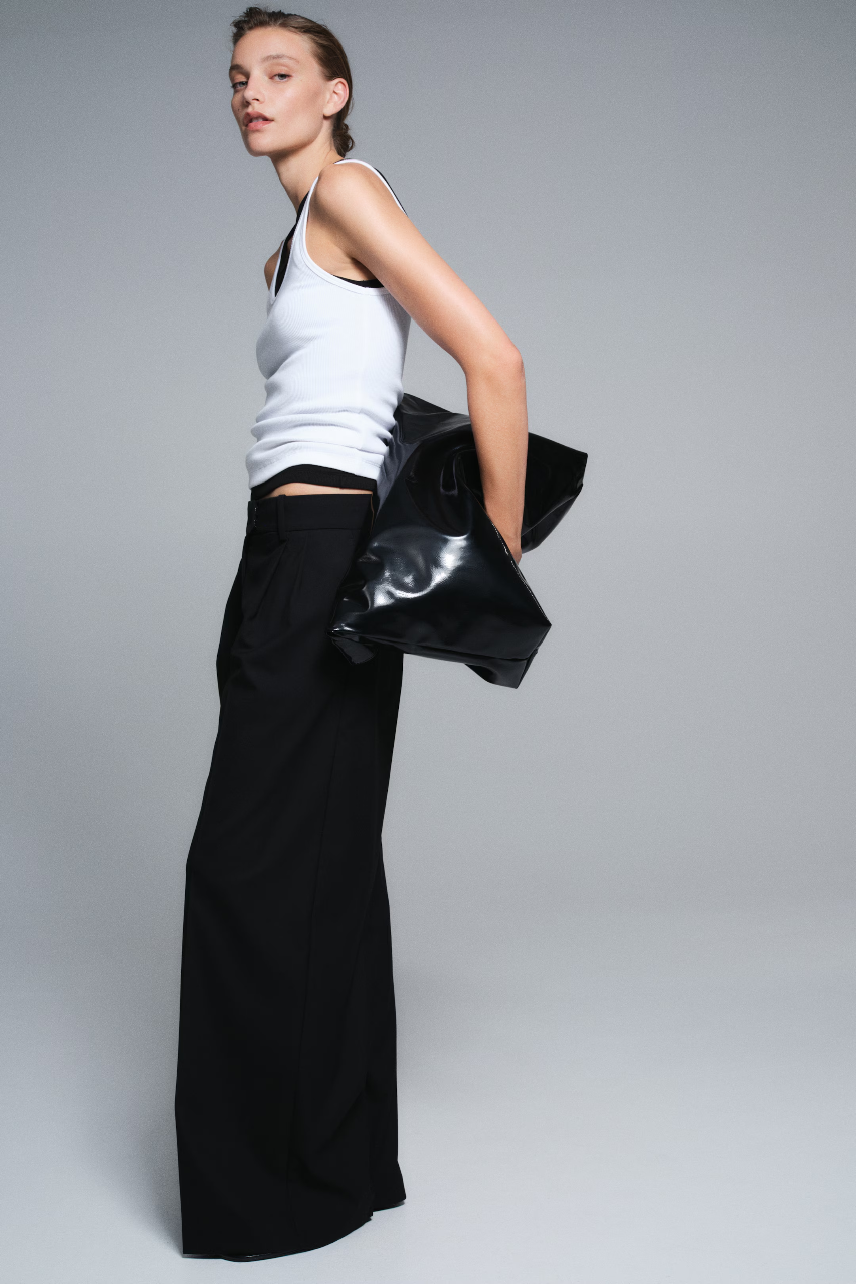 h&m, Wide tailored trousers
