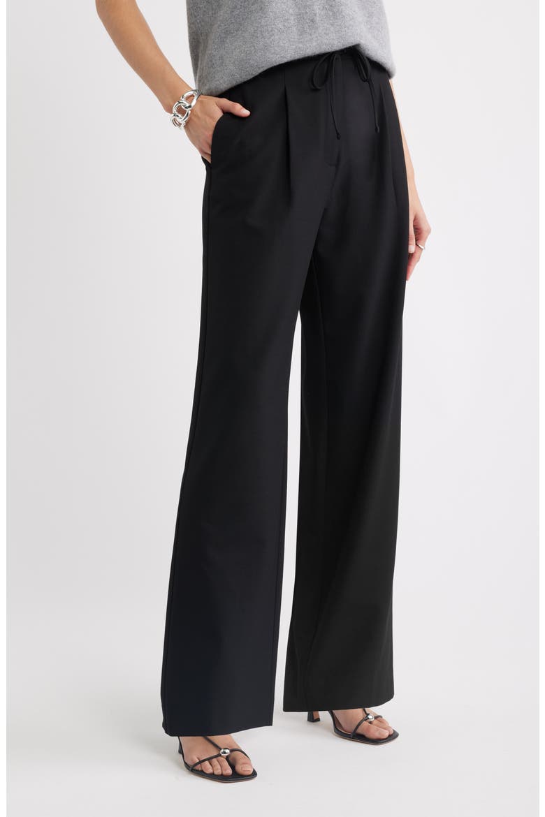Drawstring Wide Leg Pants