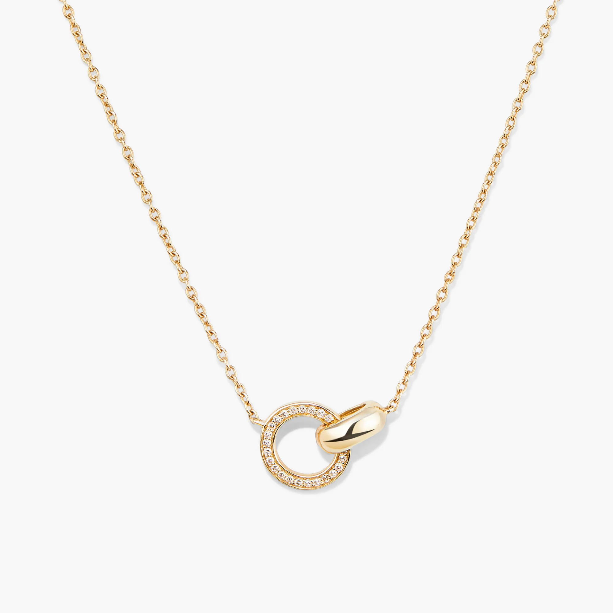 Mejuri, Pav&eacute; Diamond Linked Necklace