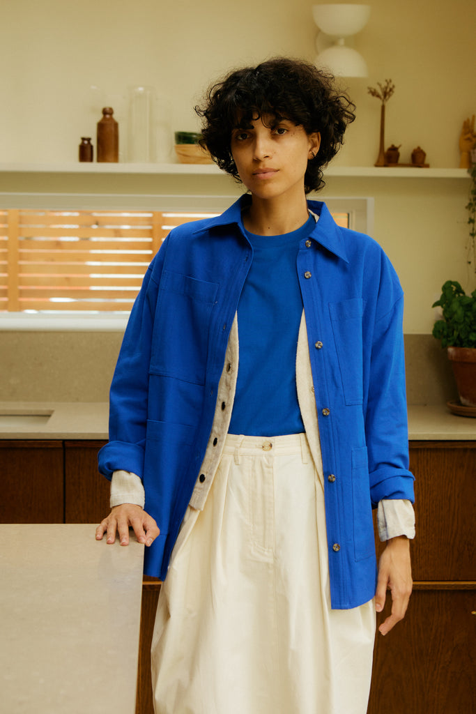 Wright Overshirt Cobalt