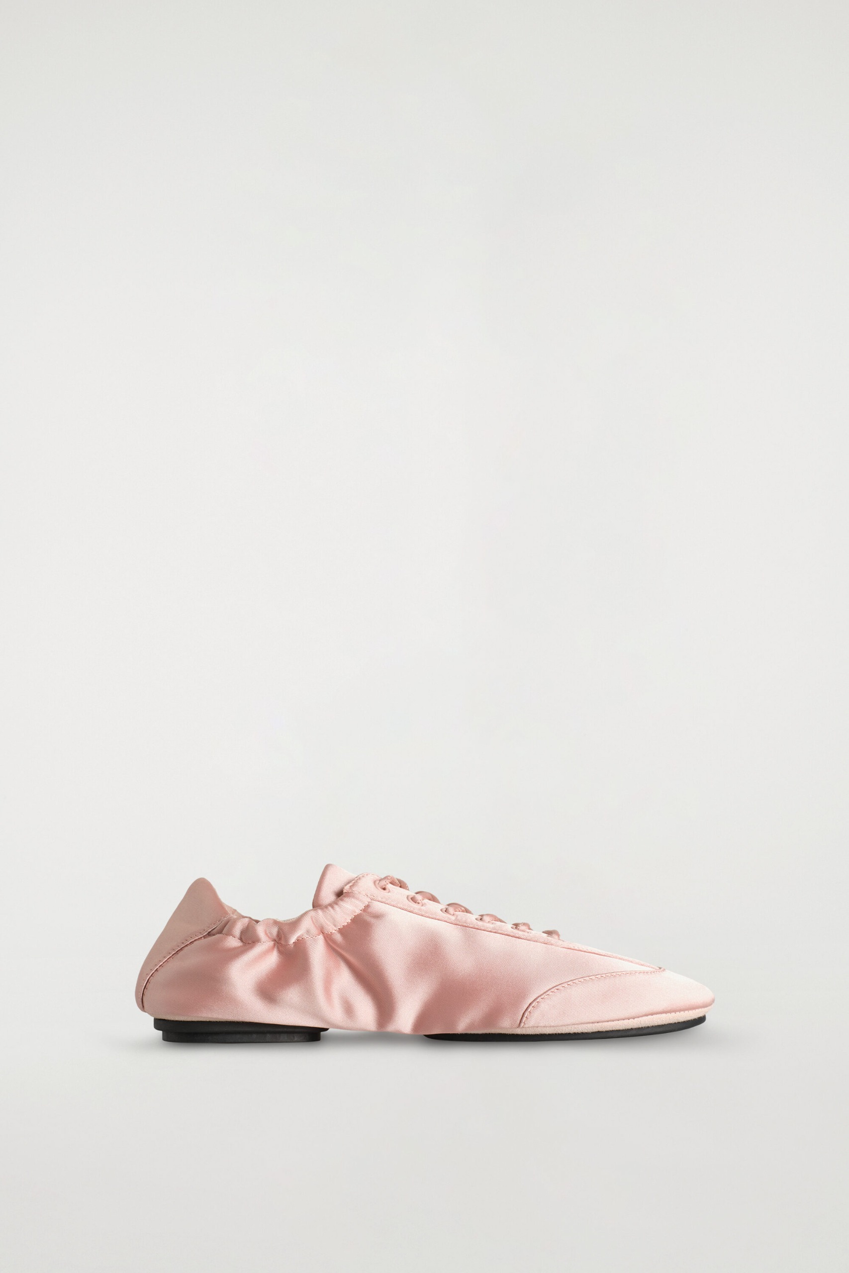 Satin-Suede Ballet Sneakers