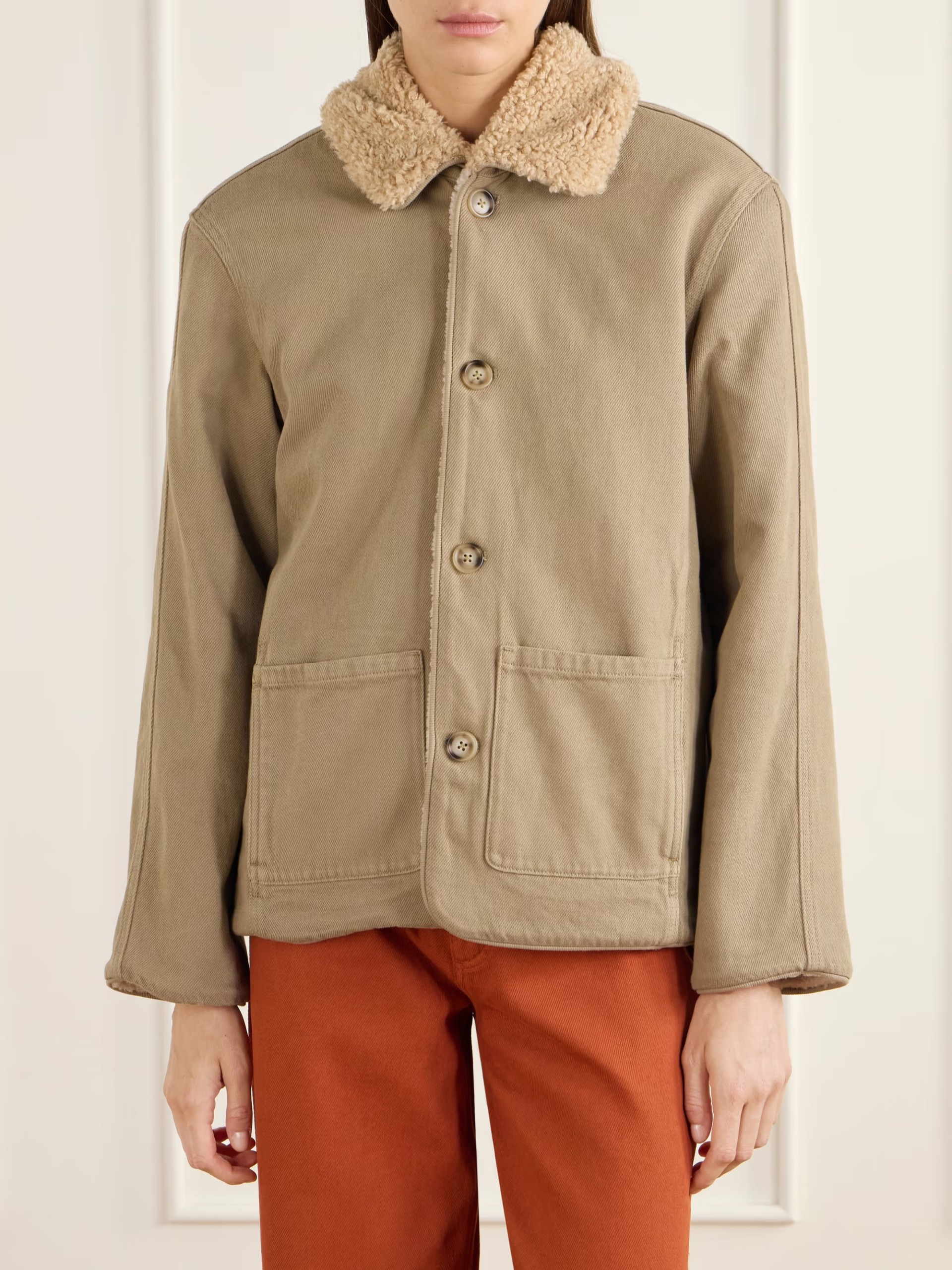 Still Here, Townes Reversible Plush and Denim Jacket