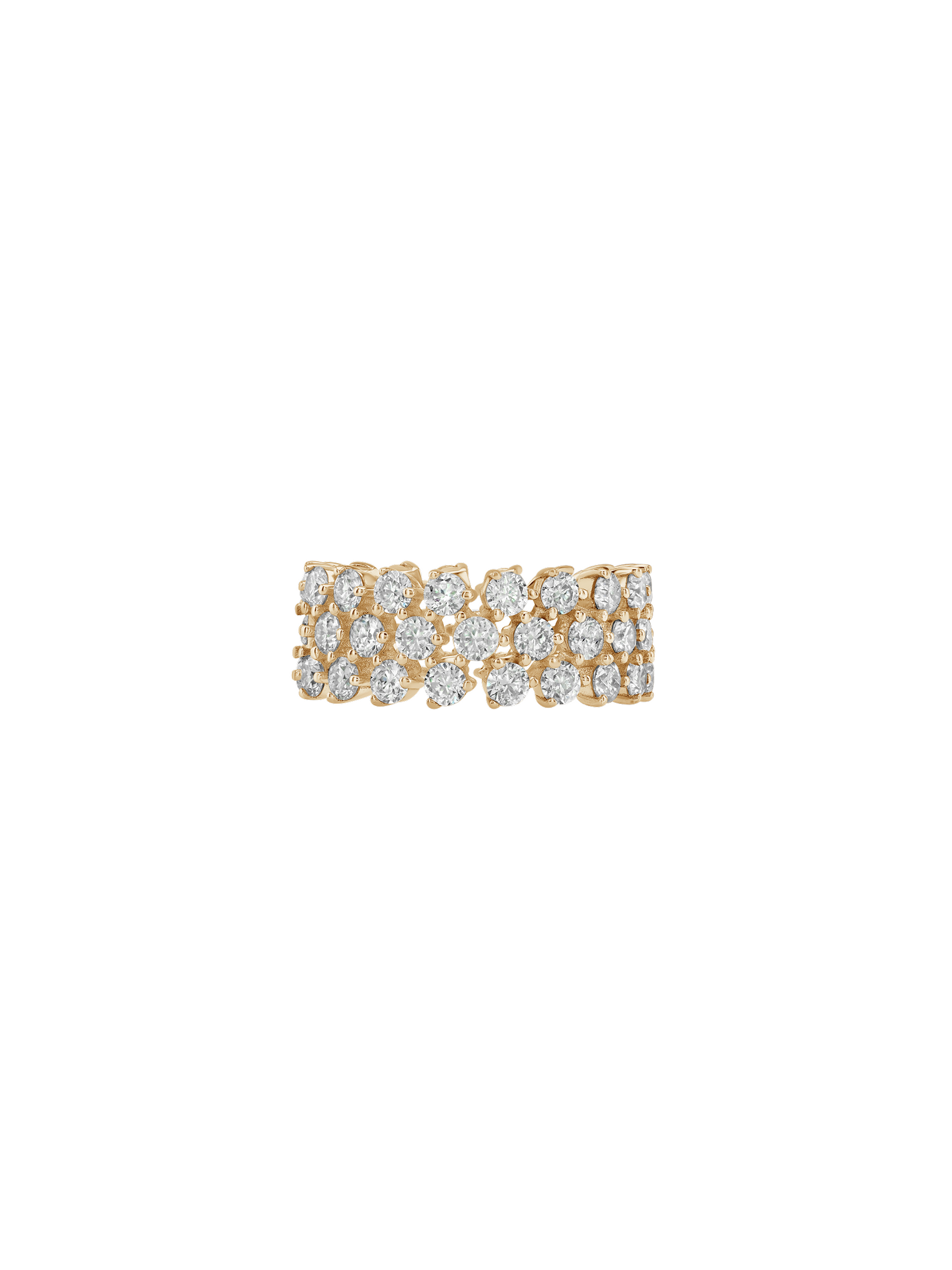 Petite Romy Eternity Band in Moissanite, Gold Vermeil