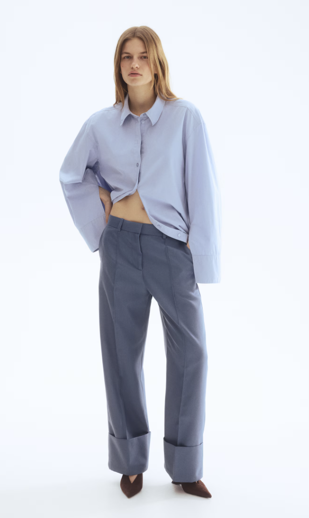 H&M , Tailored Twill Trousers