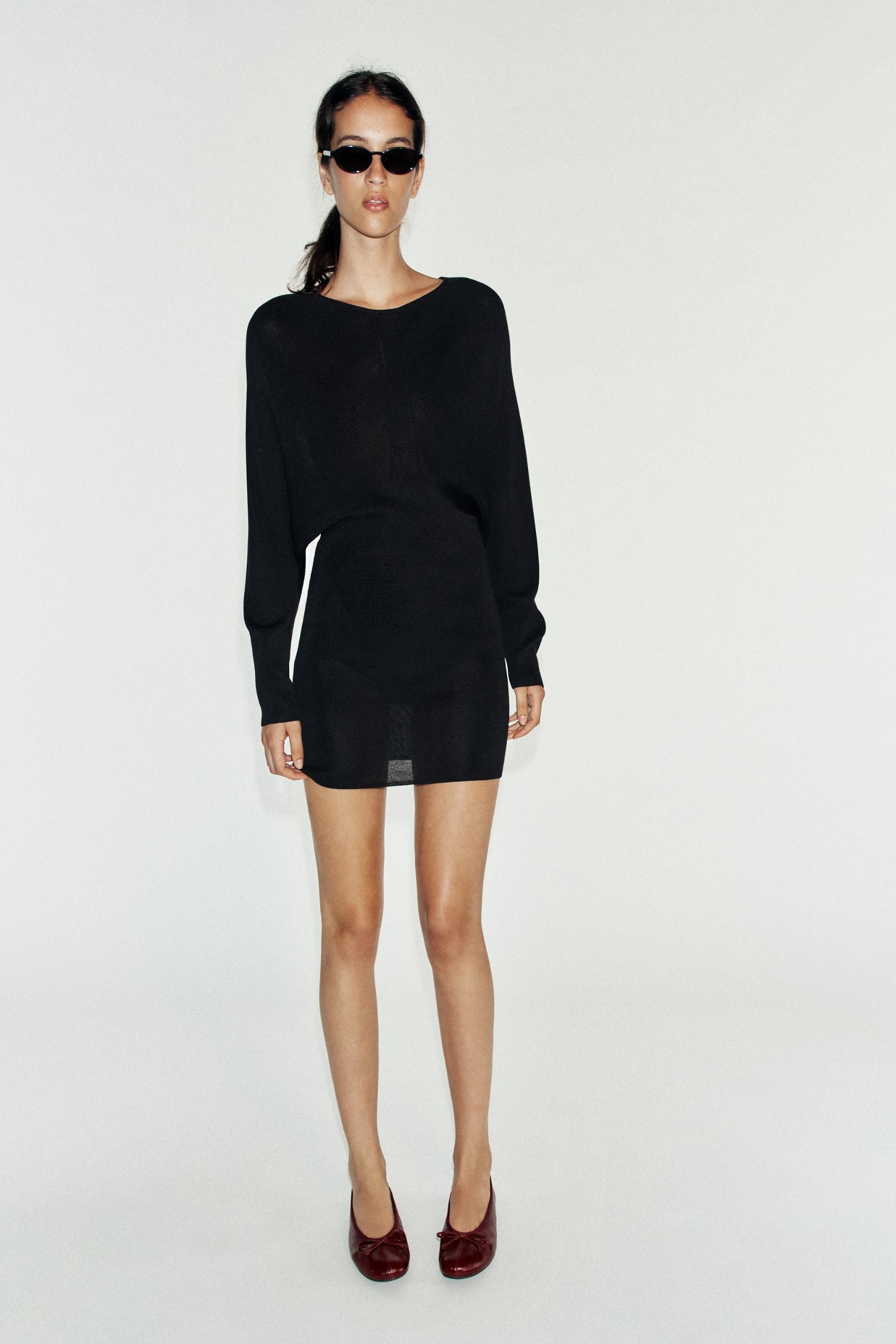 Zara, Seamed Short Knit Dress