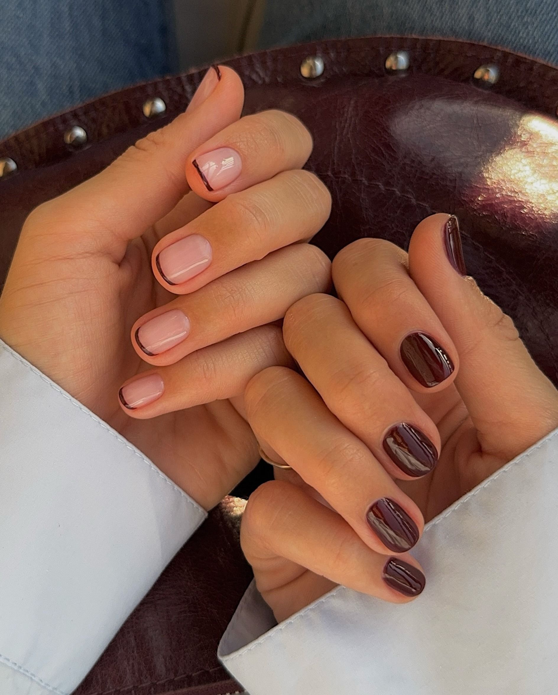 @matejanova wearing Manucurist grenat nail polish
