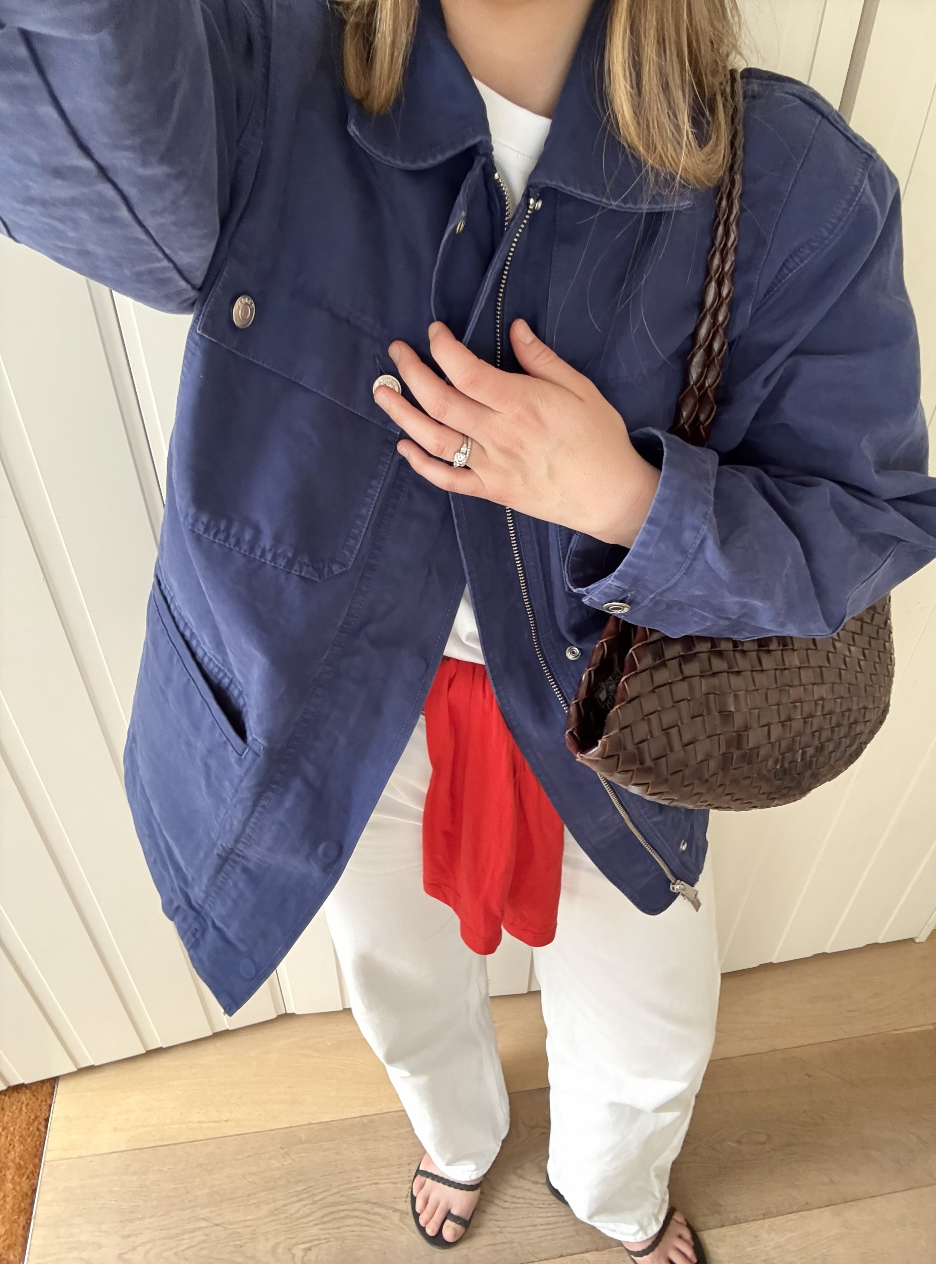 Cobalt-blue jacket