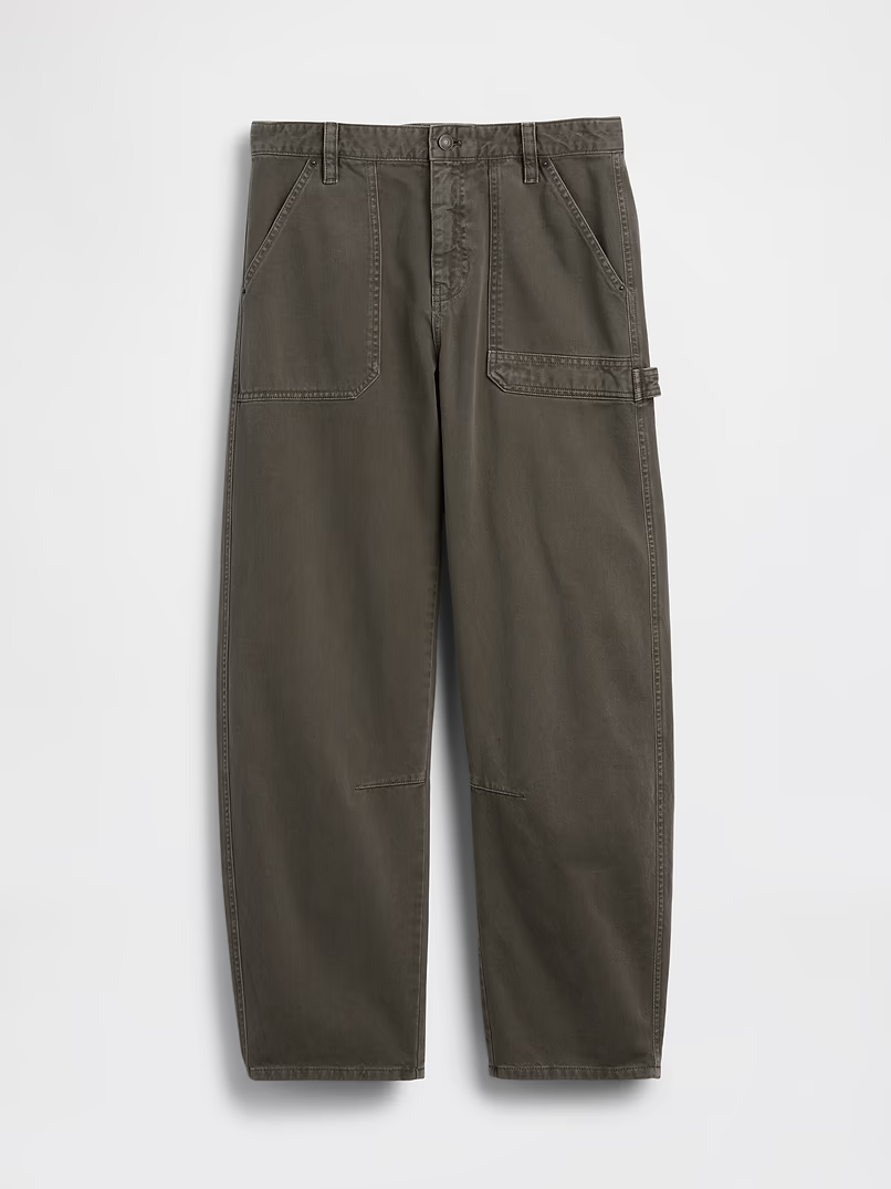 Gap, Mid Rise Barrel Utility Ankle Pants