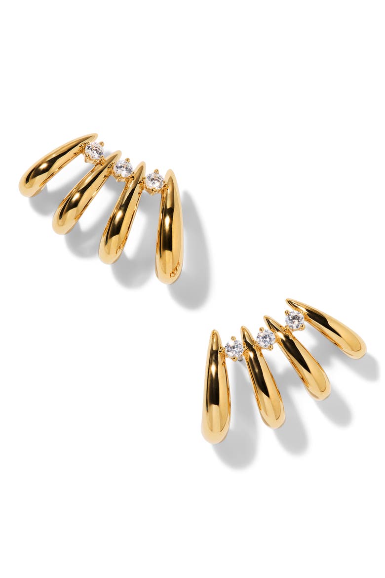 Pisa Hoop Climber Earrings