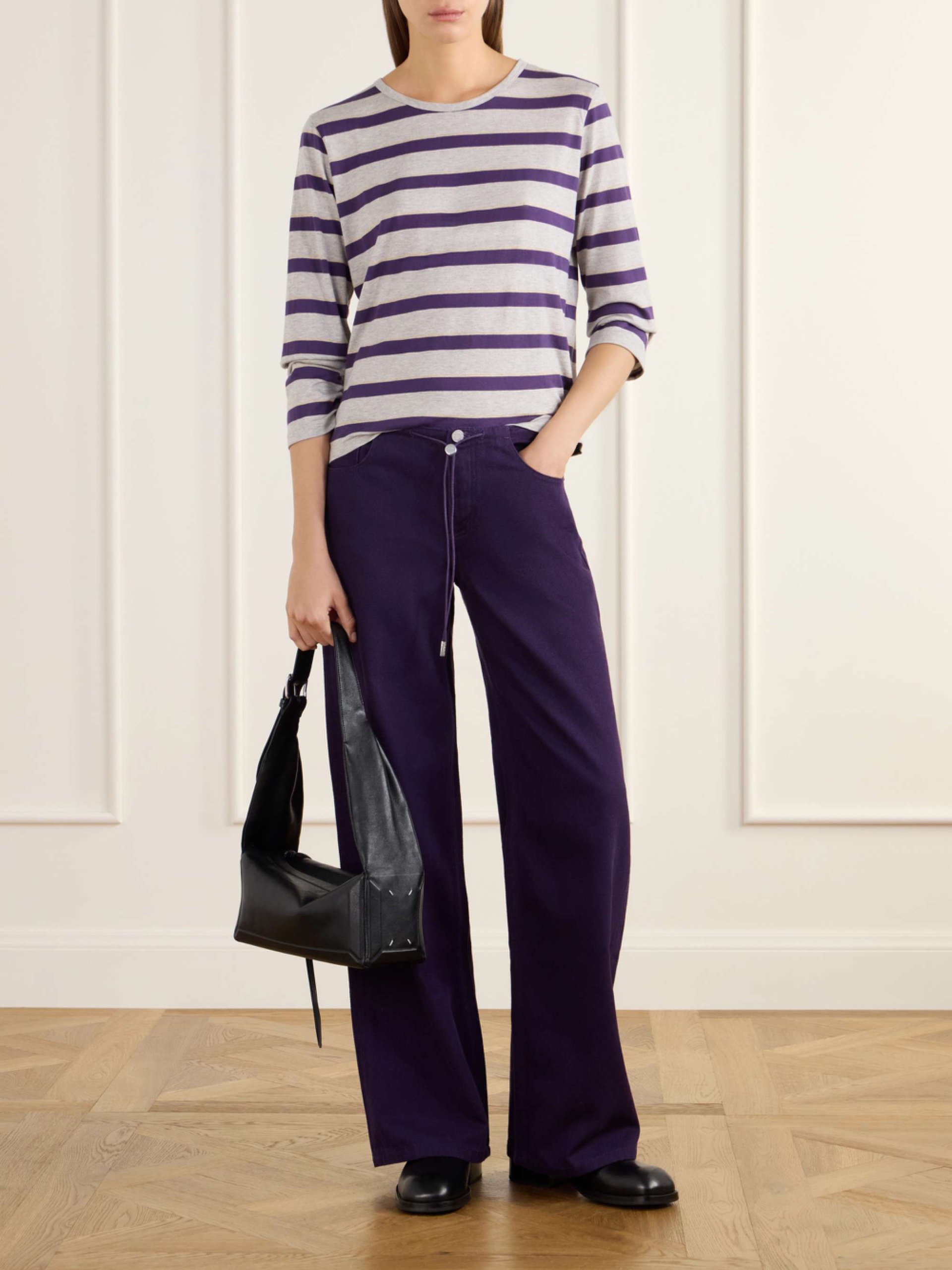 Striped Cotton-Jersey T-Shirt