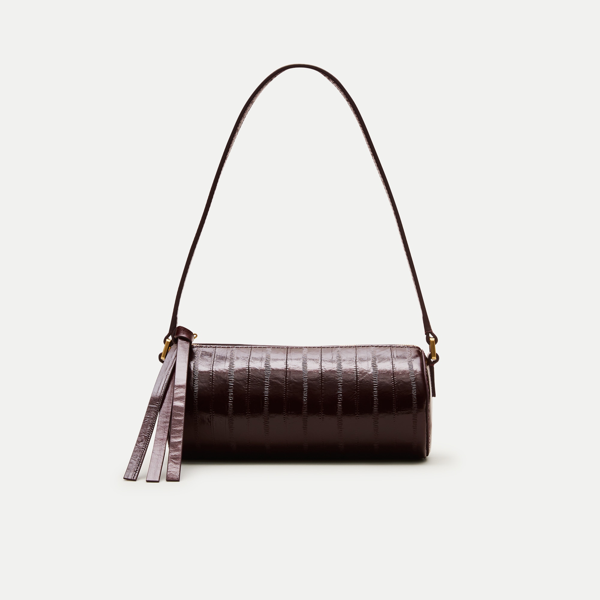 Pencil Bag in Eel-Embossed Leather