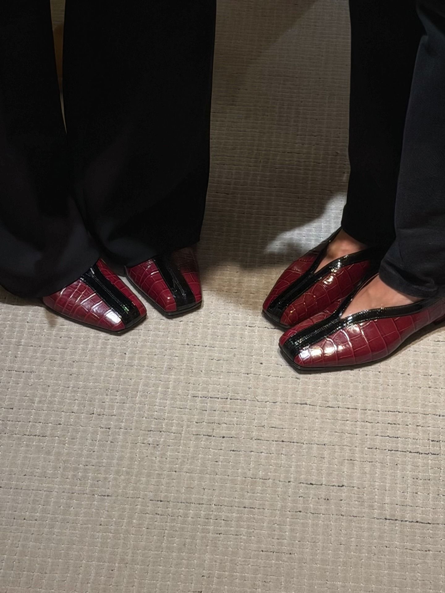 Women in two-tone shoes