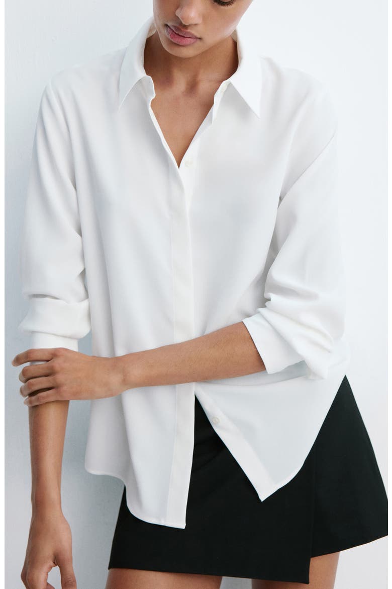 Fluid Long Sleeve Button-Up Shirt