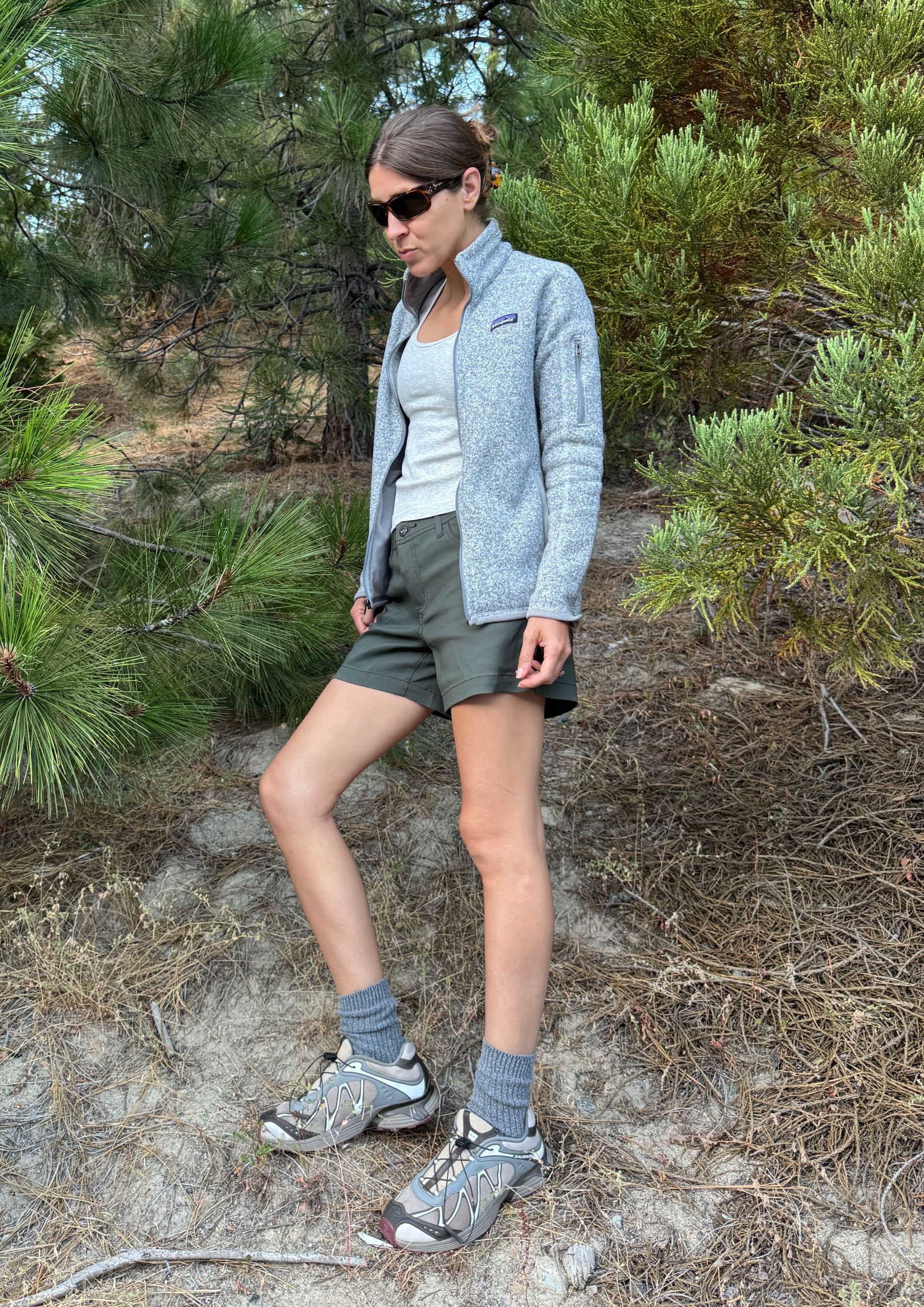 Woman in hiking gear