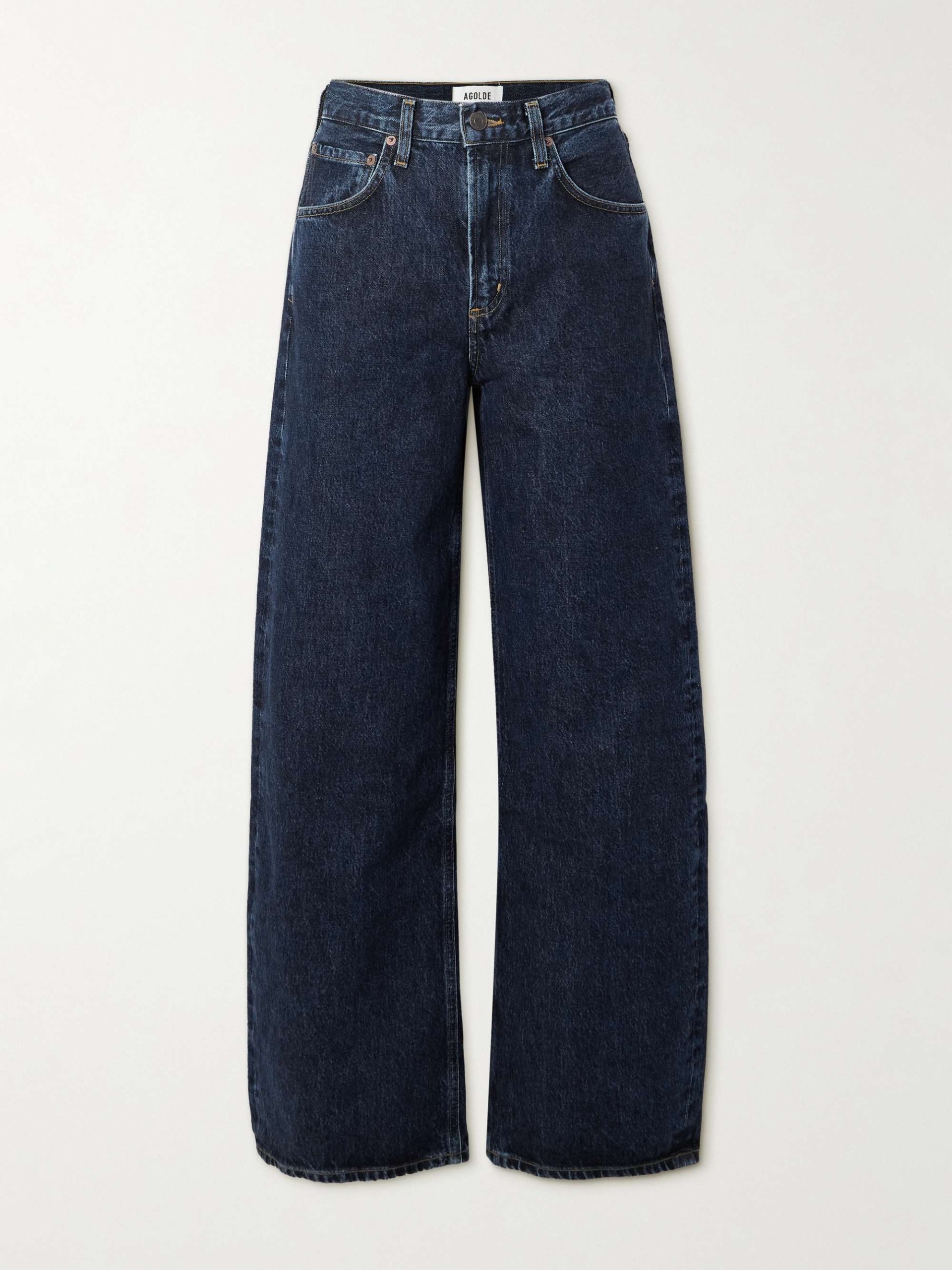 Low Curve High-Rise Barrel-Leg Jeans