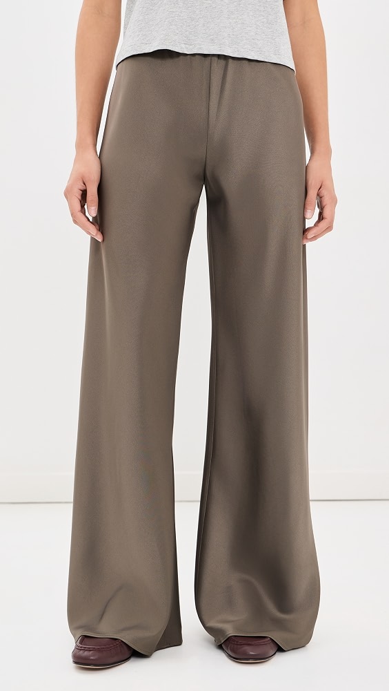 Satin Colby Pants - Taupe