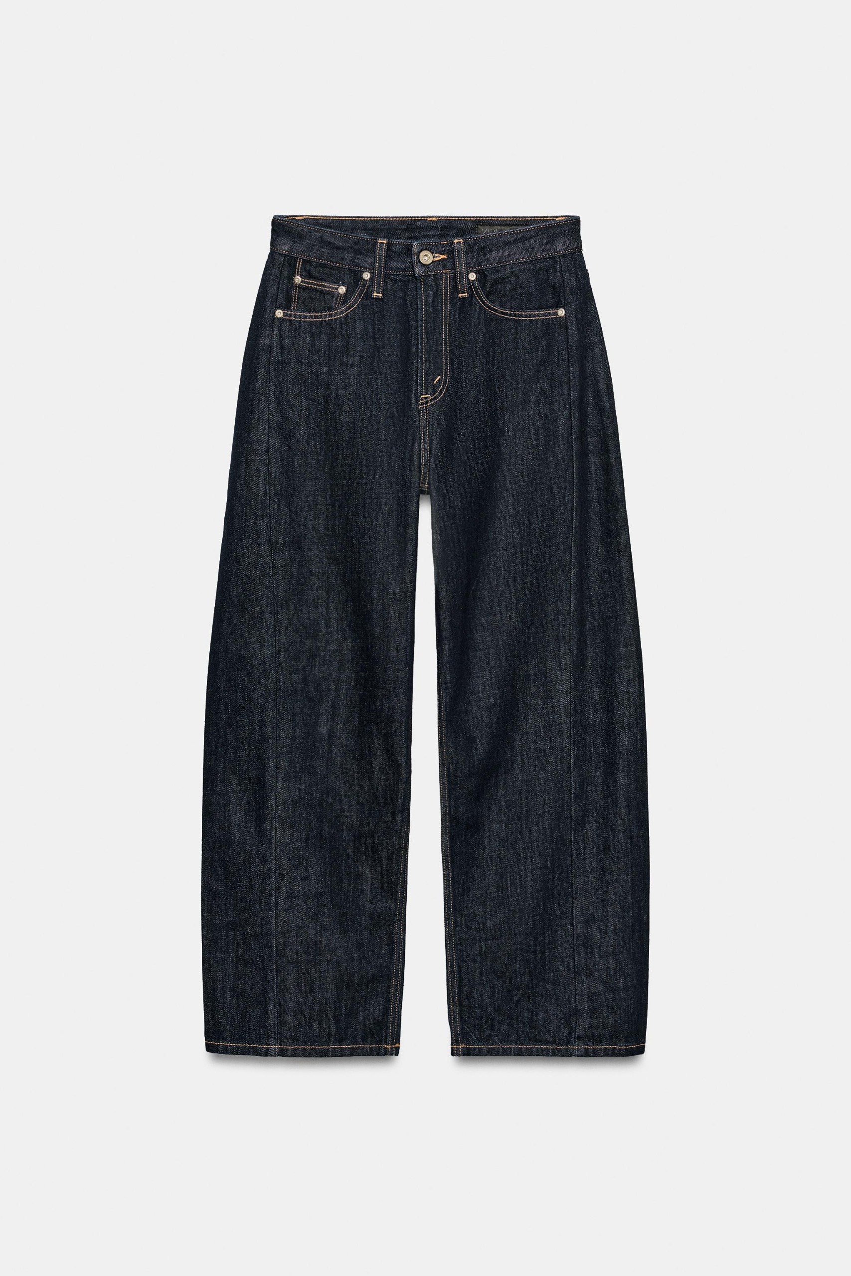 ZARA, Zw Collection Mid-Waist Relaxed Ankle Jeans