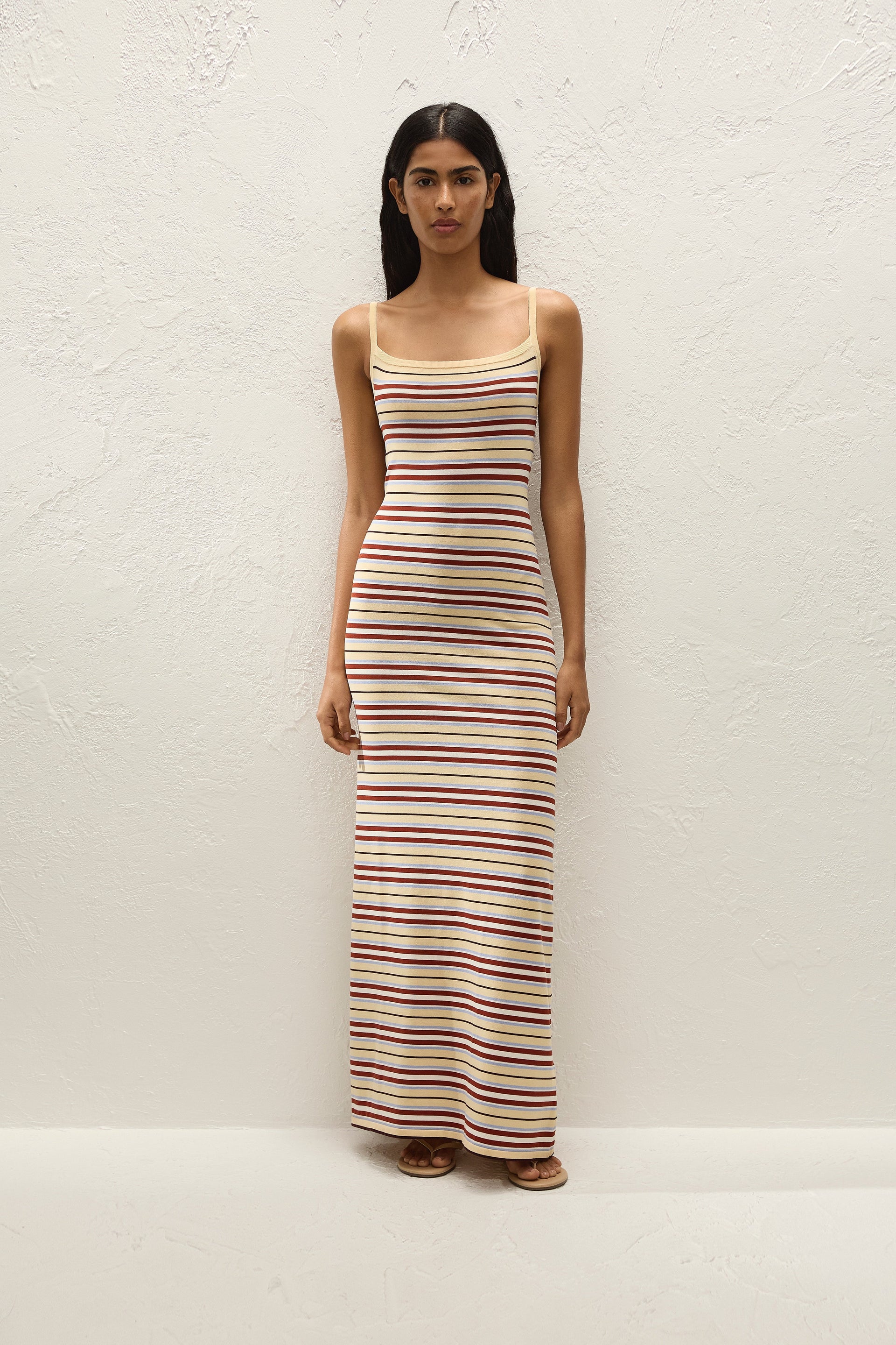 Doris Maxi Dress Cila Stripe Butter - Xs / Cila Stripe Butter