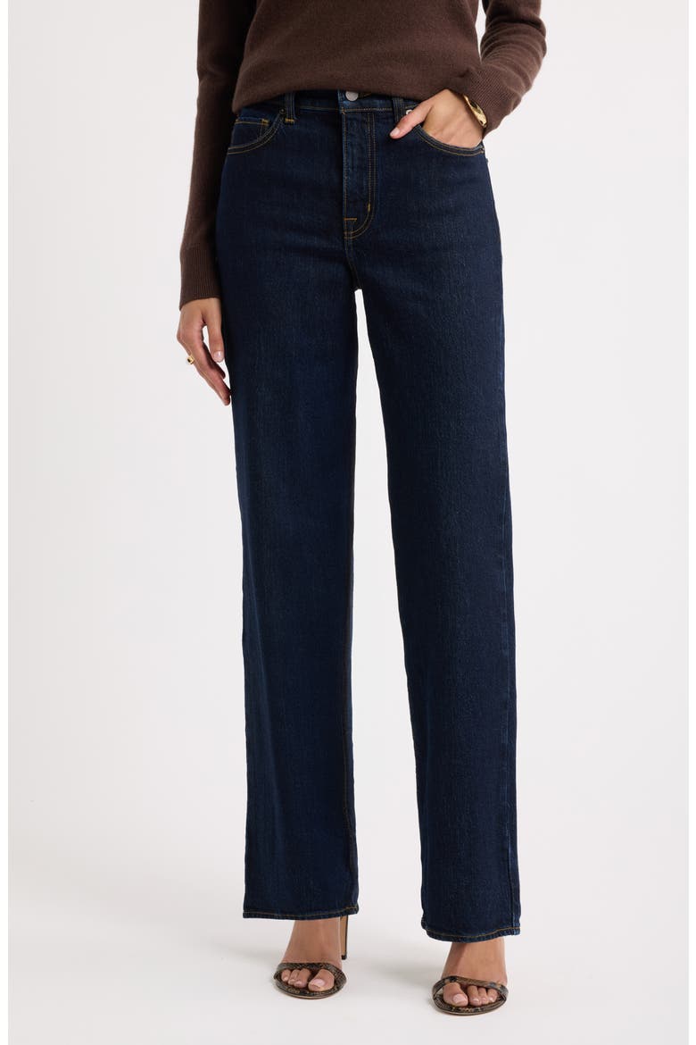 High Waist Straight Leg Jeans