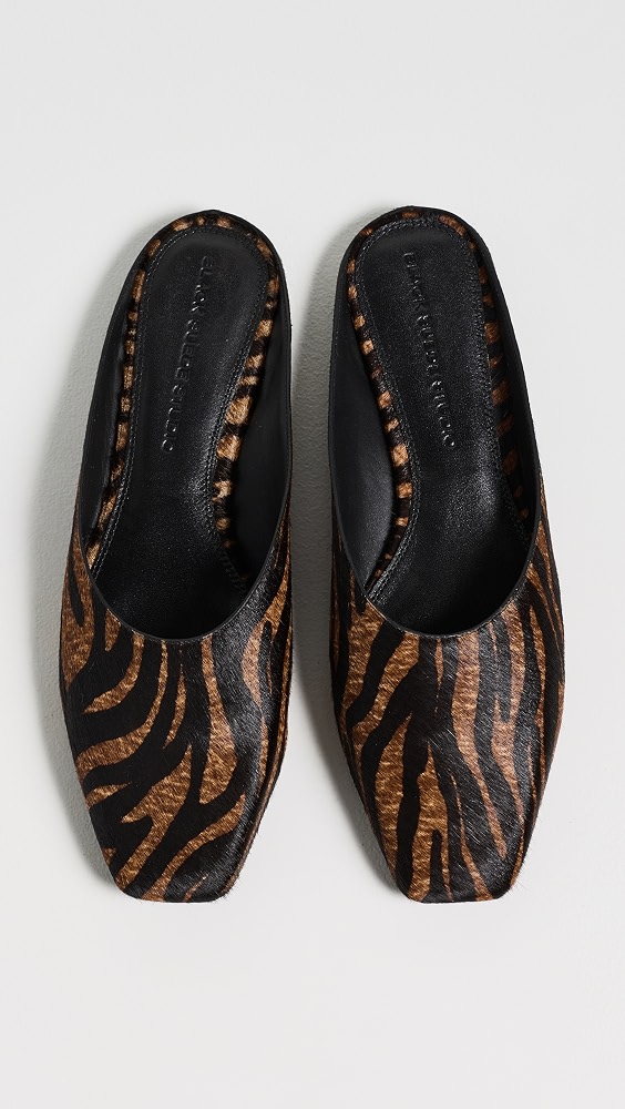 Lucia Flats - Brown Zebra Pony Hair