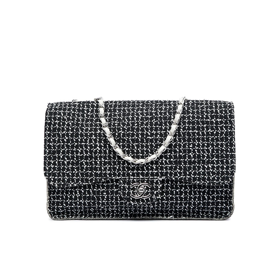 Chanel, Tweed Double Flap Bag