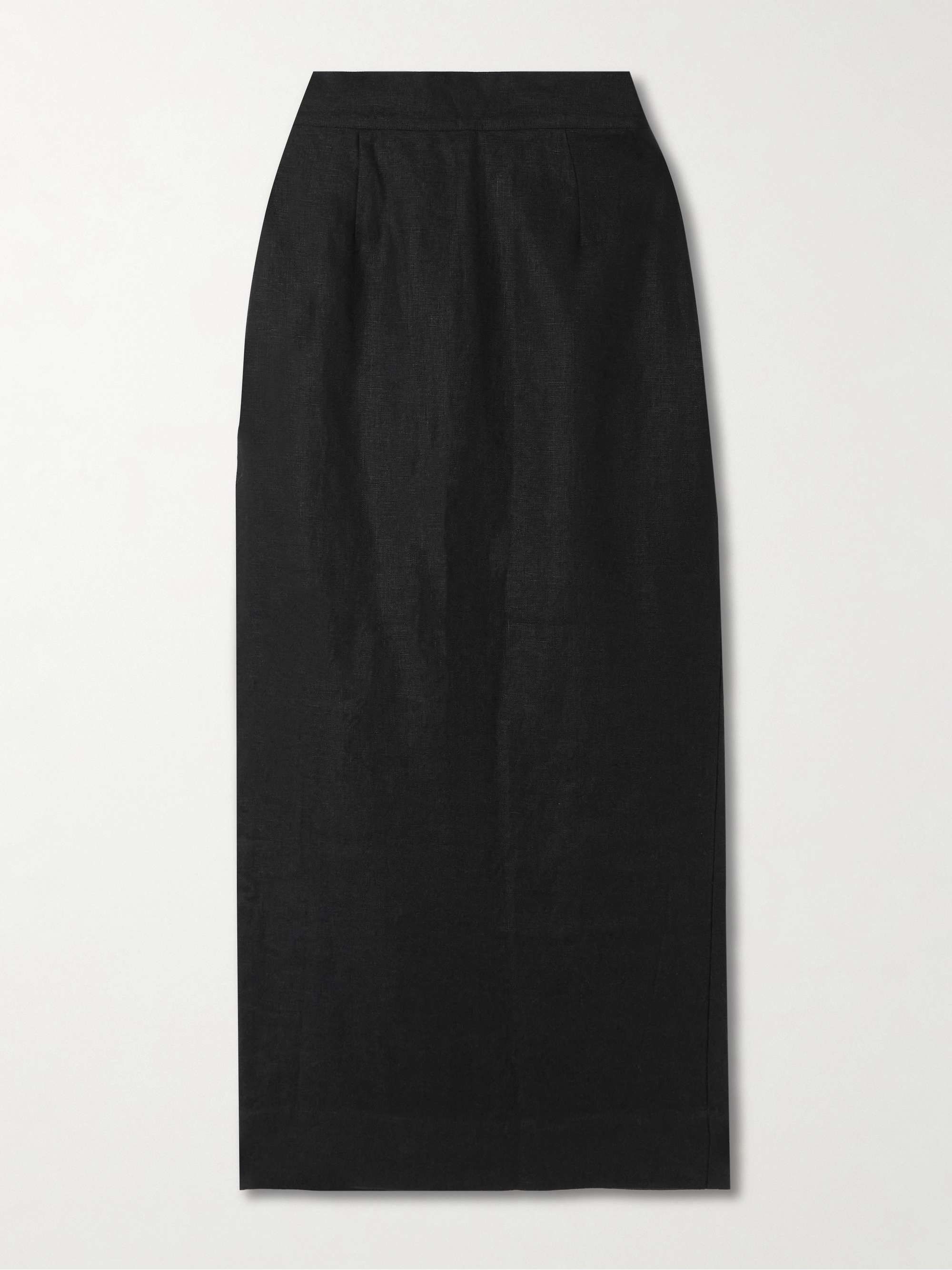 Emma Linen Midi Skirt