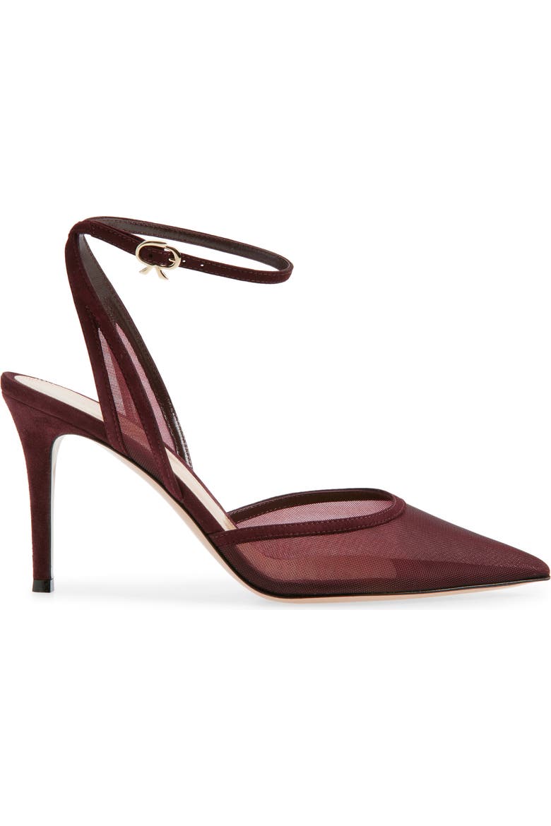 Pointed Toe Ankle Strap Pump