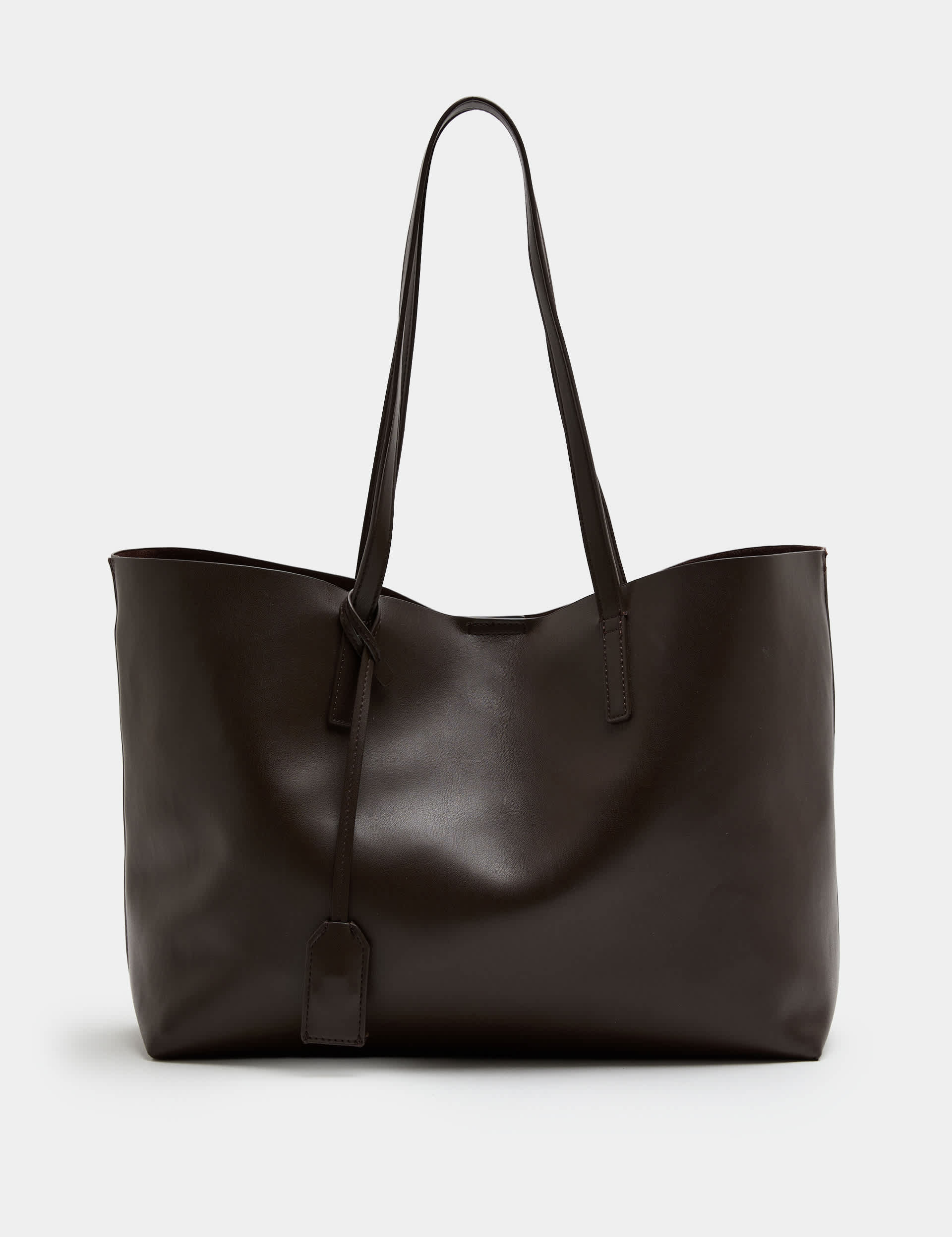 Faux Leather Shopper
