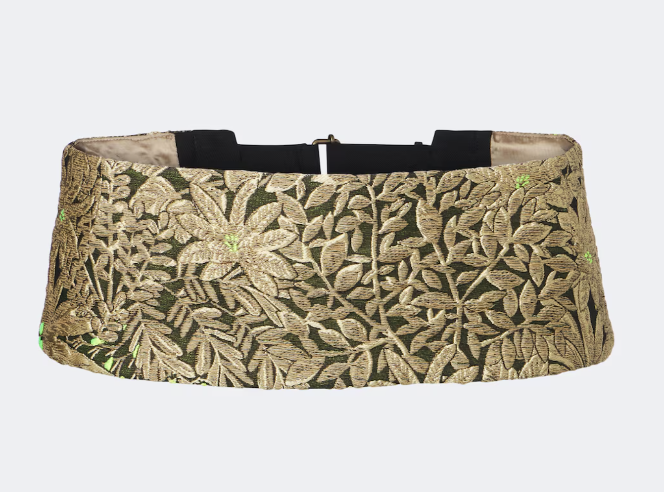 Dries Van Noten , Floral jacquard belt