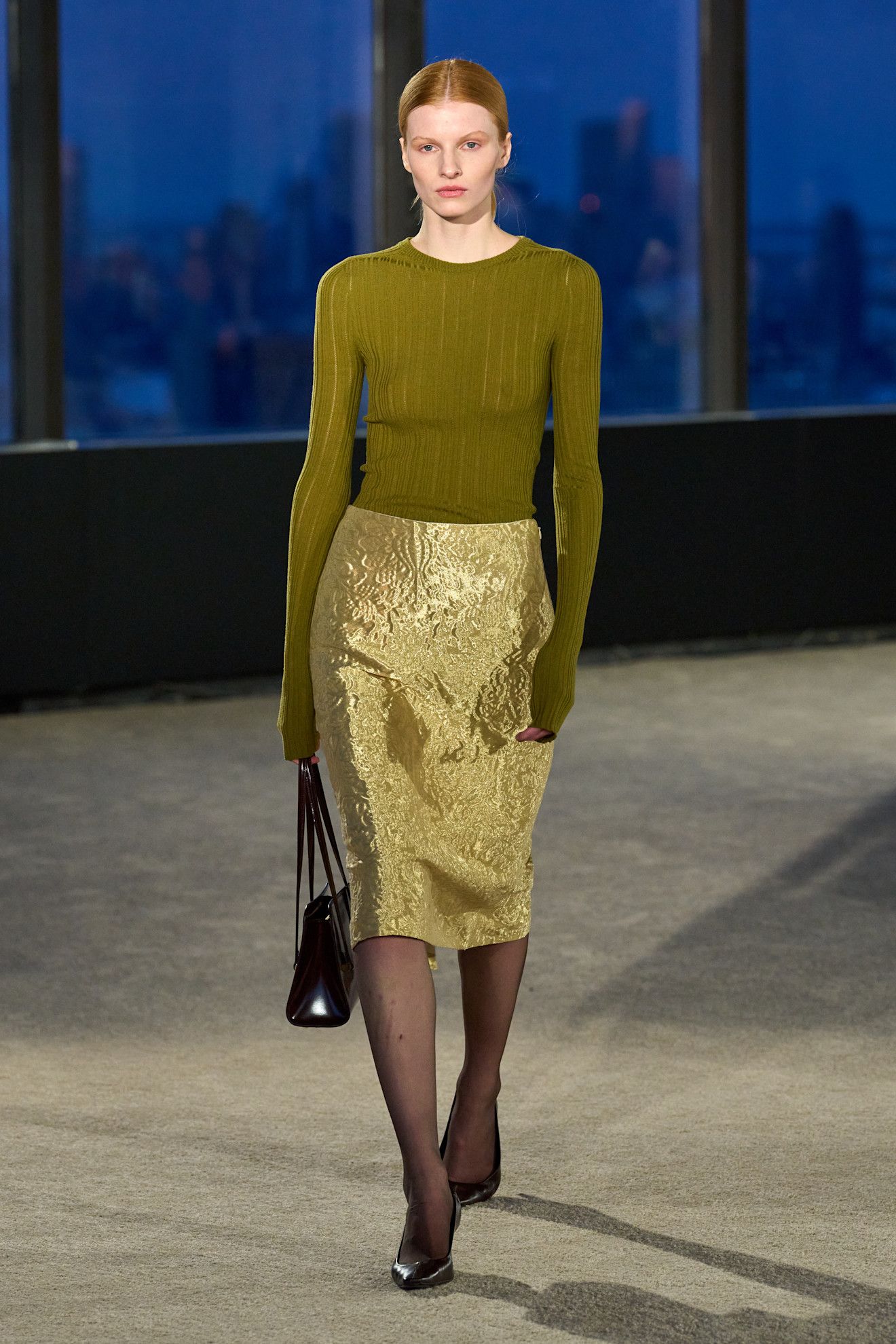 Skirt trend on a fall/winter 2026 runway.