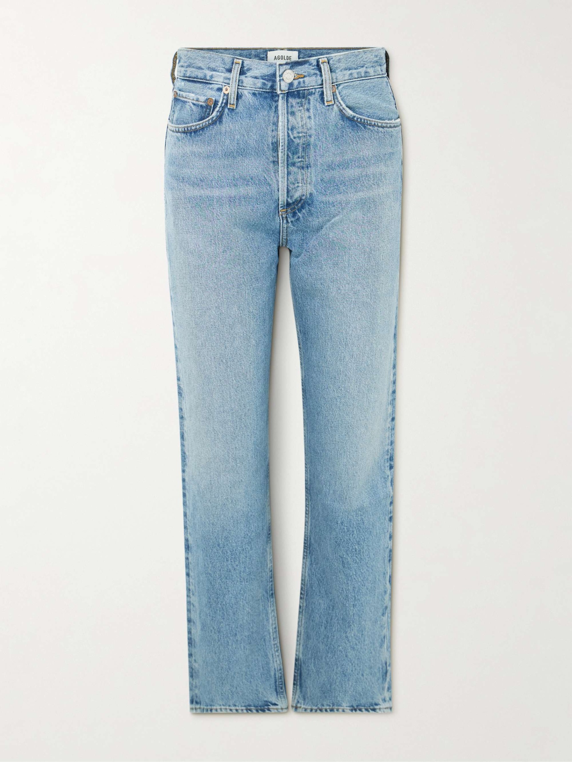 90's Pinch Waist High-Rise Straight-Leg Jeans